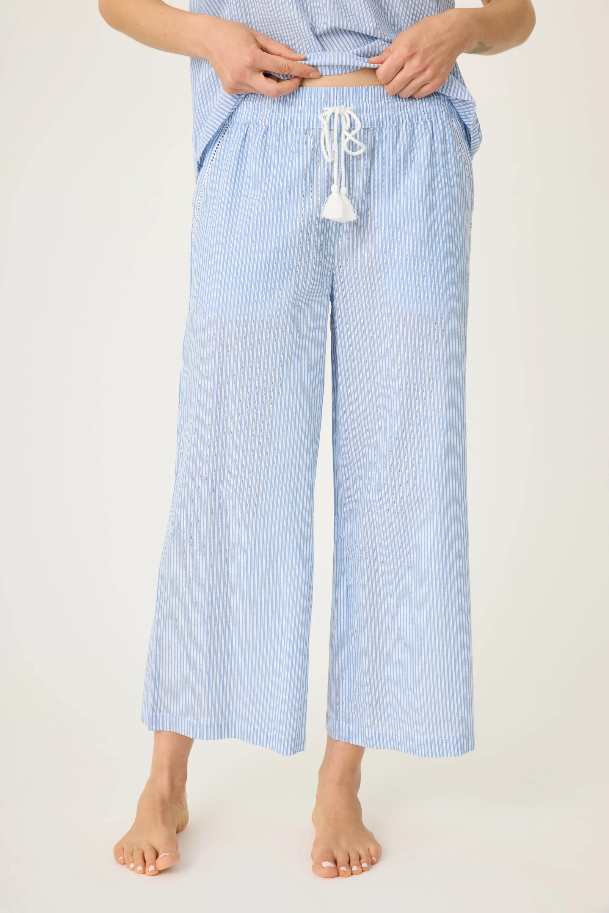 Dainty Daisy Open Leg Crop Pants sold by P.J. Salvage