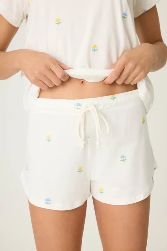 Dainty Daisy Embroidered Shorts sold by P.J. Salvage