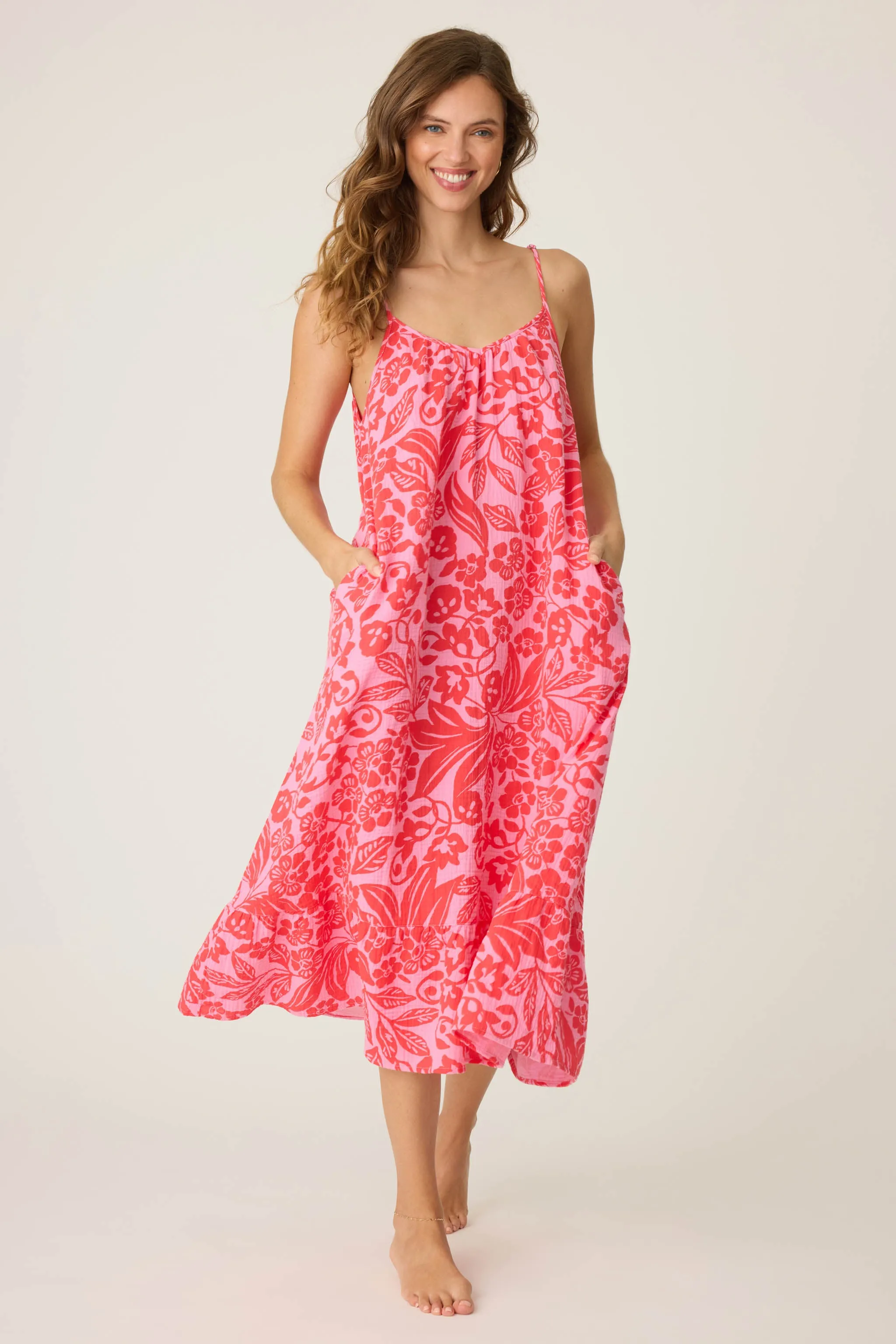 Bali Bay Floral Maxi Dress sold by P.J. Salvage