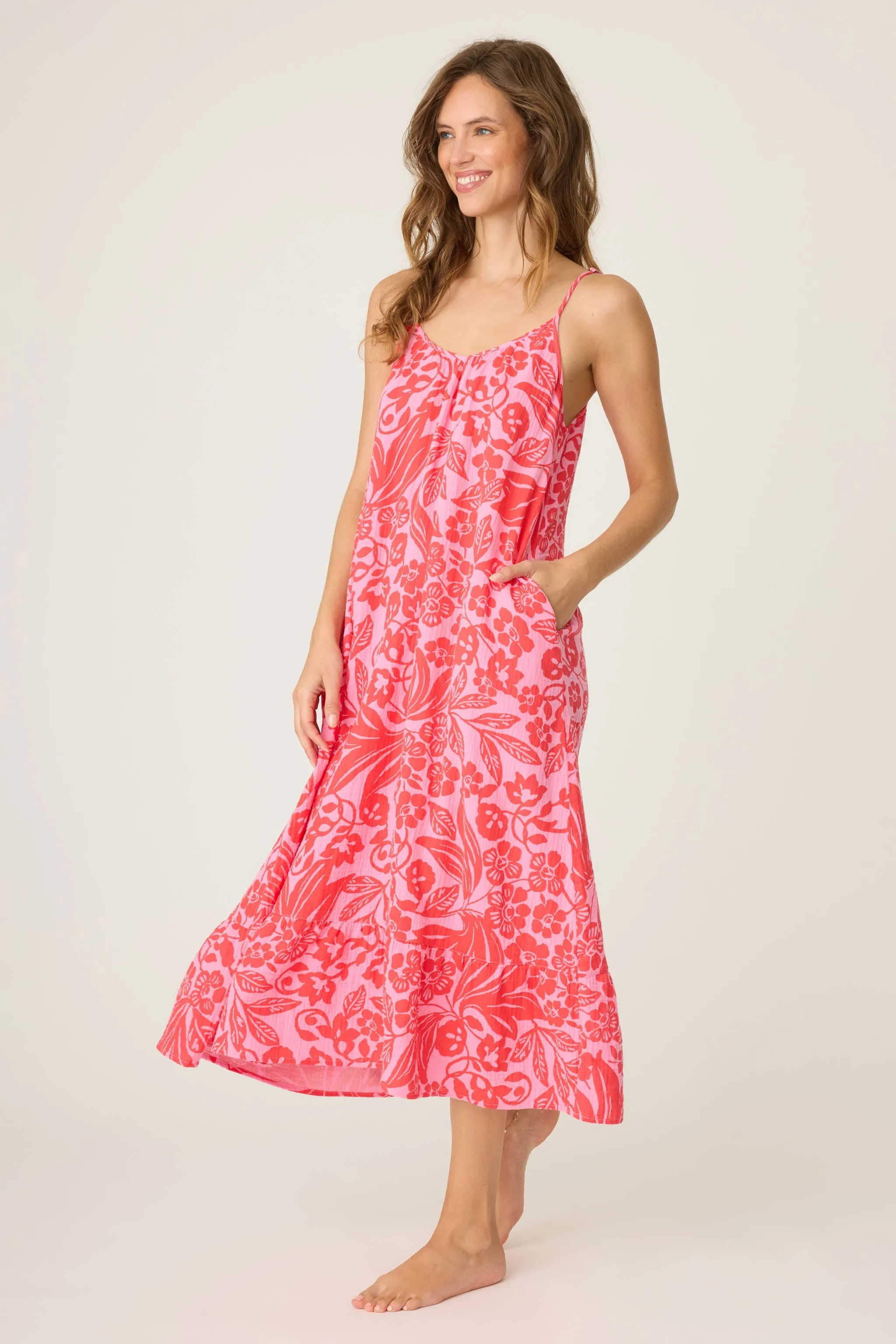 Bali Bay Floral Maxi Dress sold by P.J. Salvage product image thumbnail 4