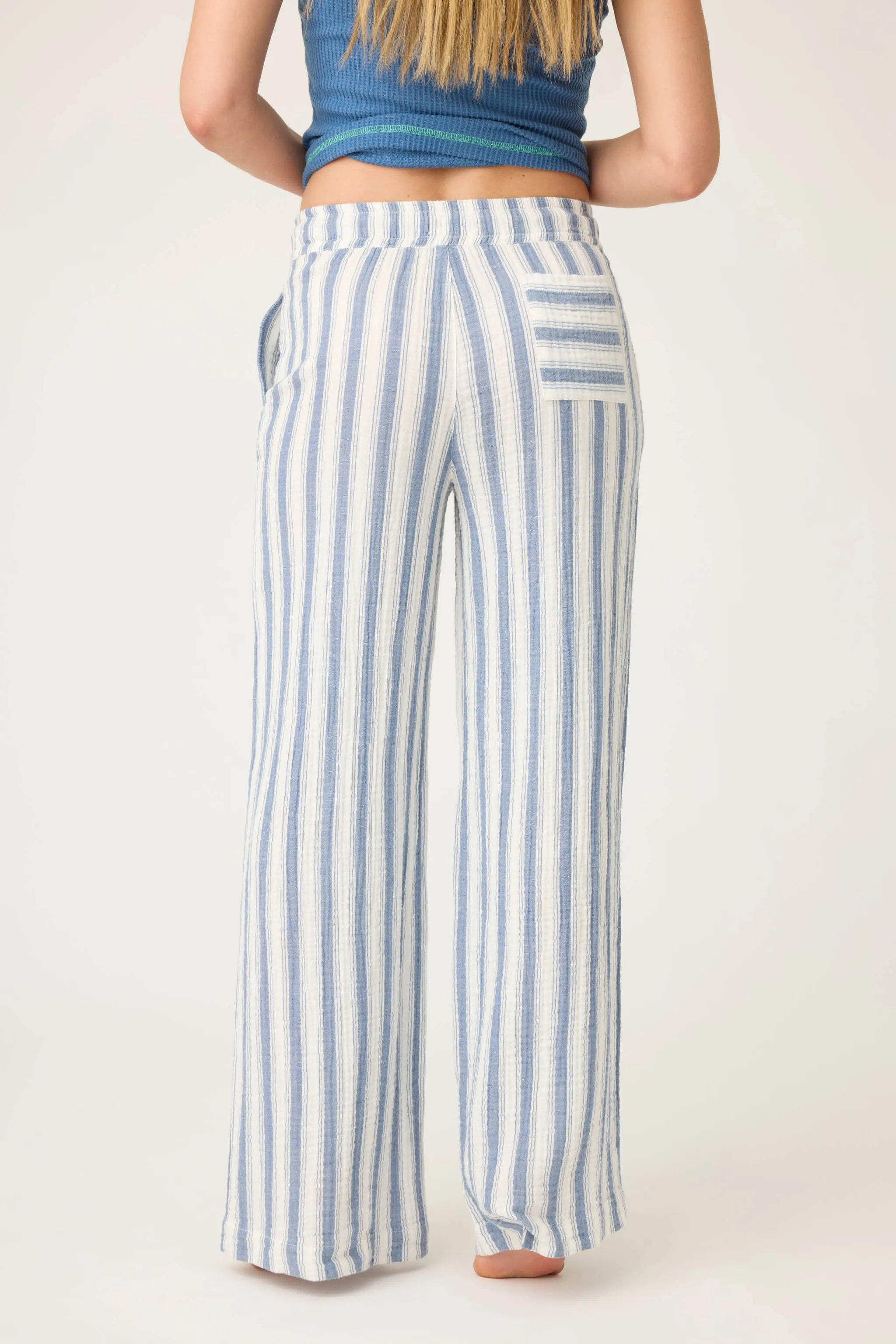 Back From The Beach Striped Gauze Pants sold by P.J. Salvage product image thumbnail 3