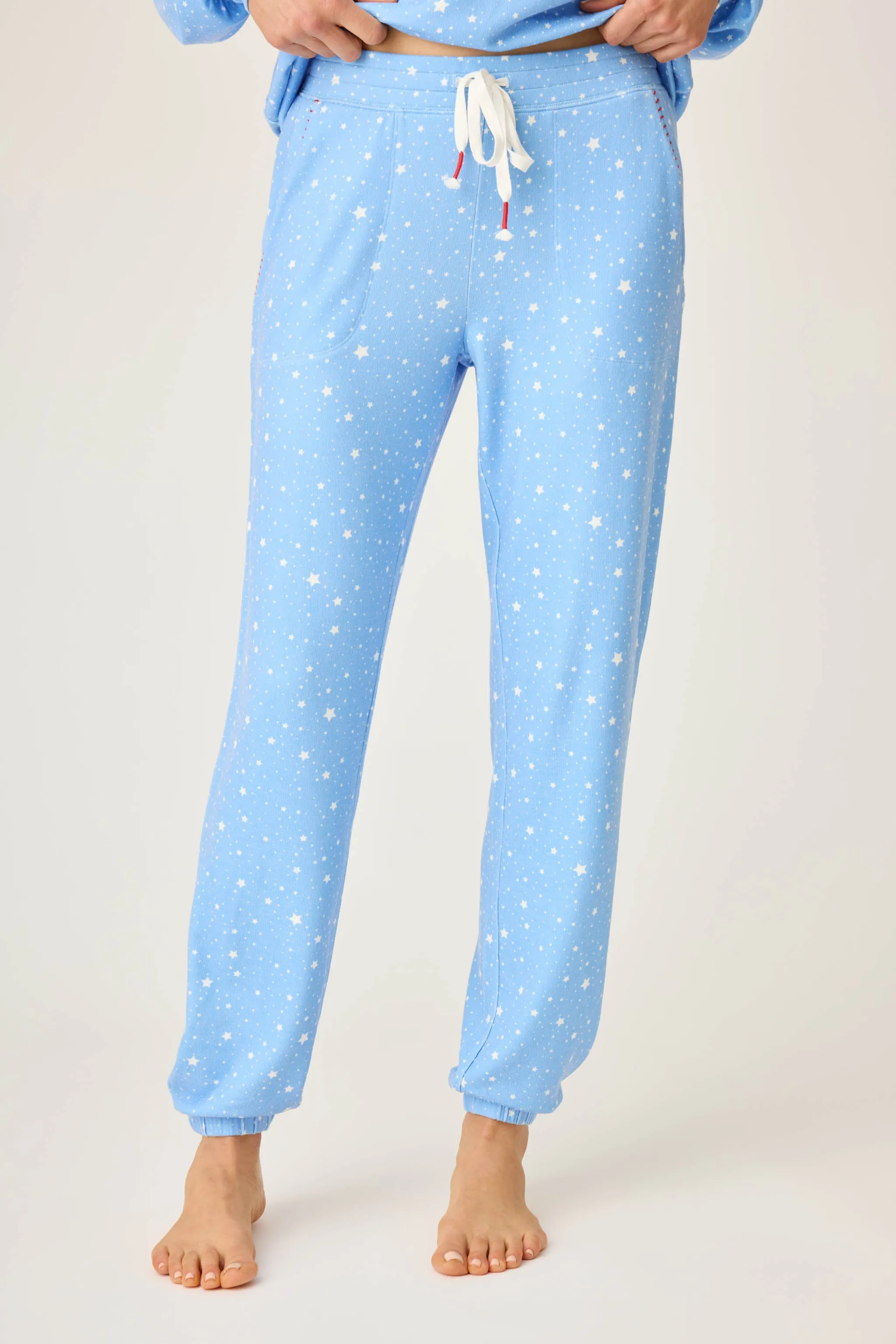 American Honey Star Print Banded Pants sold by P.J. Salvage