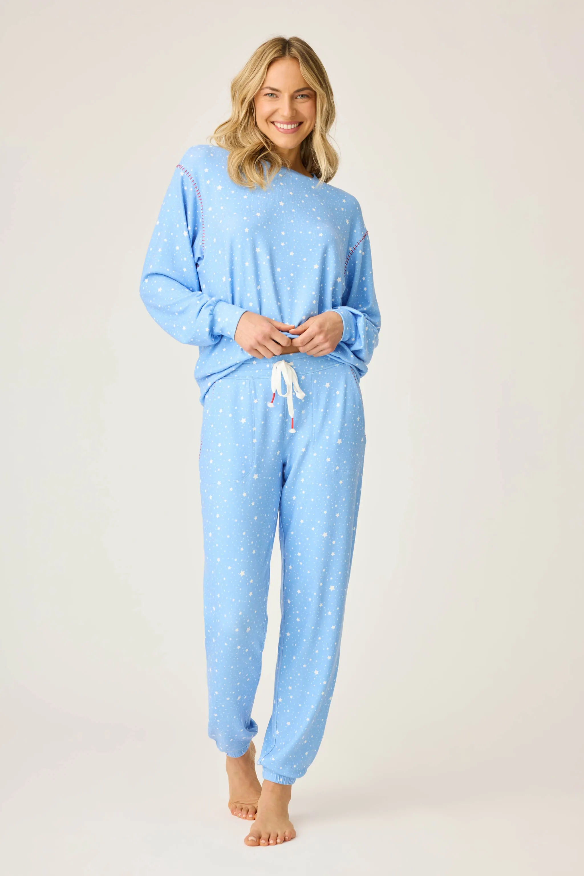 American Honey Star Print Banded Pants sold by P.J. Salvage product image thumbnail 3