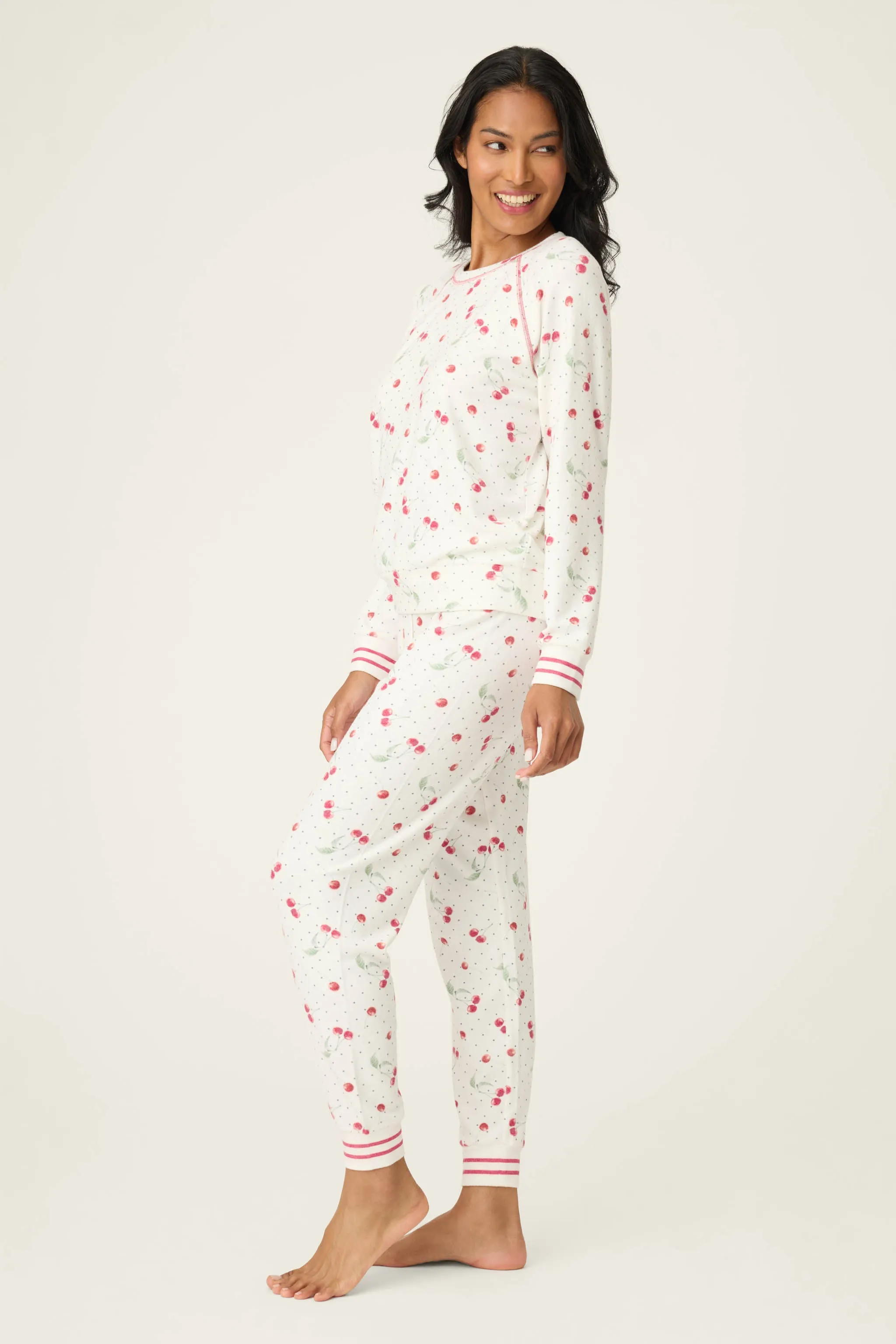 Cherry Print Peachy PJ Set sold by P.J. Salvage product image thumbnail 5
