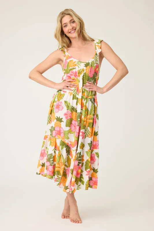 Copacabana Floral Dress sold by P.J. Salvage