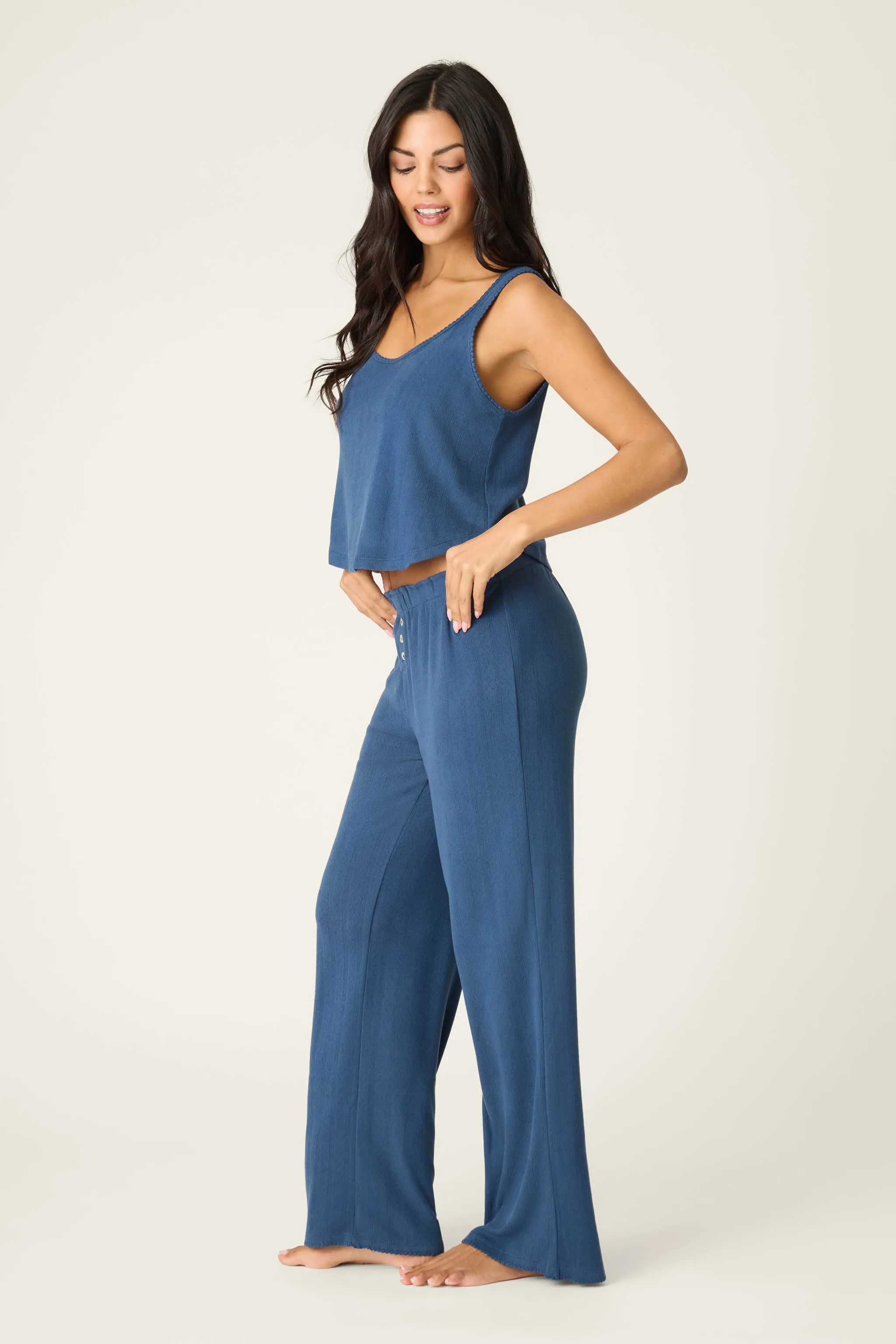 Pointelle Essentials Deep Sea PJ Set sold by P.J. Salvage product image thumbnail 4