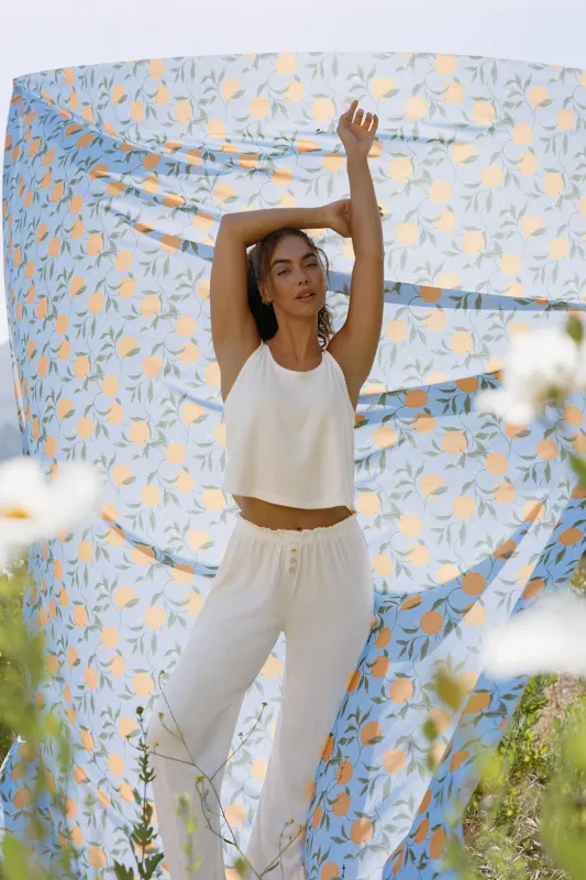 Pointelle Essentials Ivory PJ Set sold by P.J. Salvage