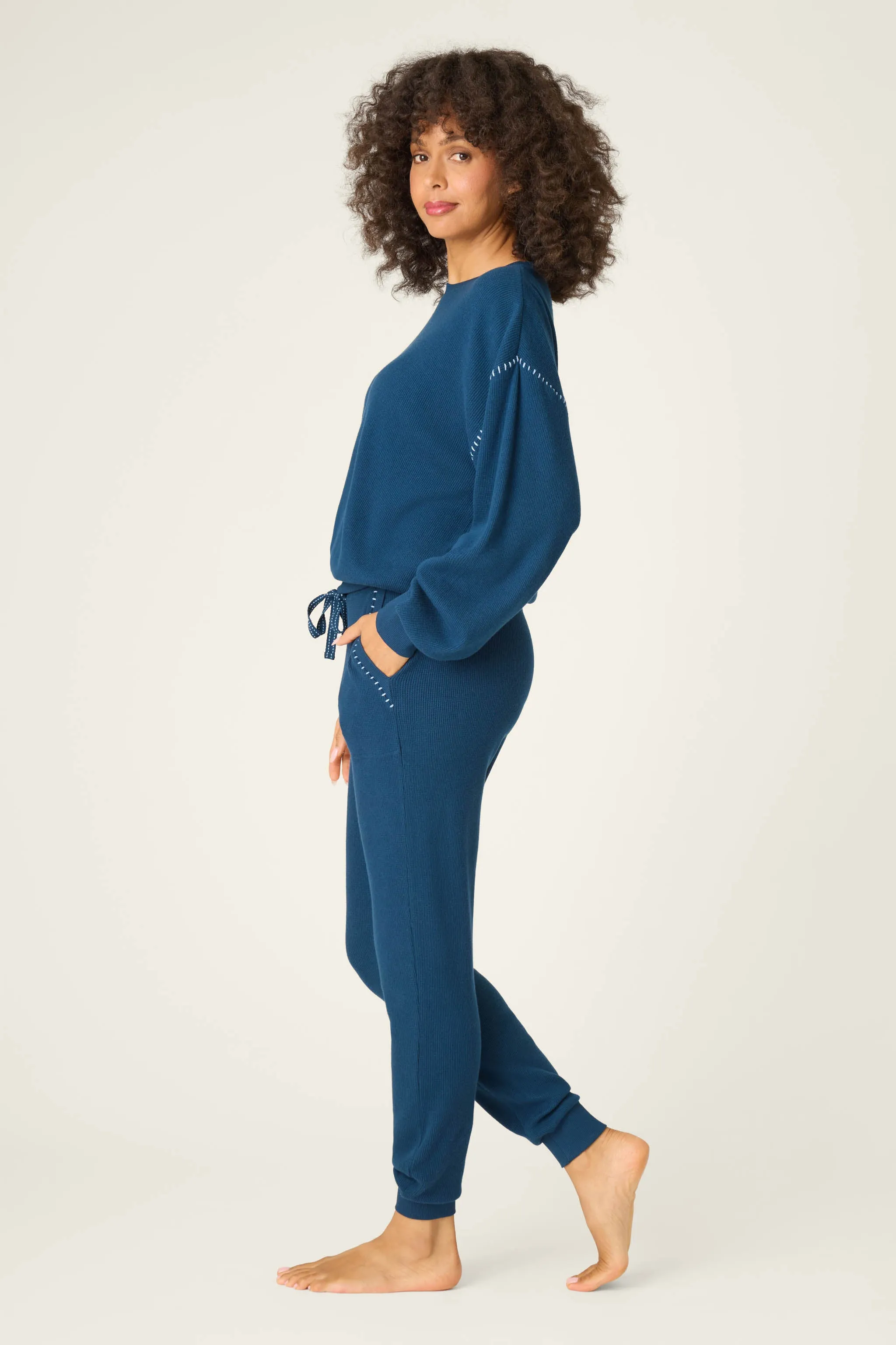 Cross Stitch Casuals Navy Lounge Set sold by P.J. Salvage product image thumbnail 4