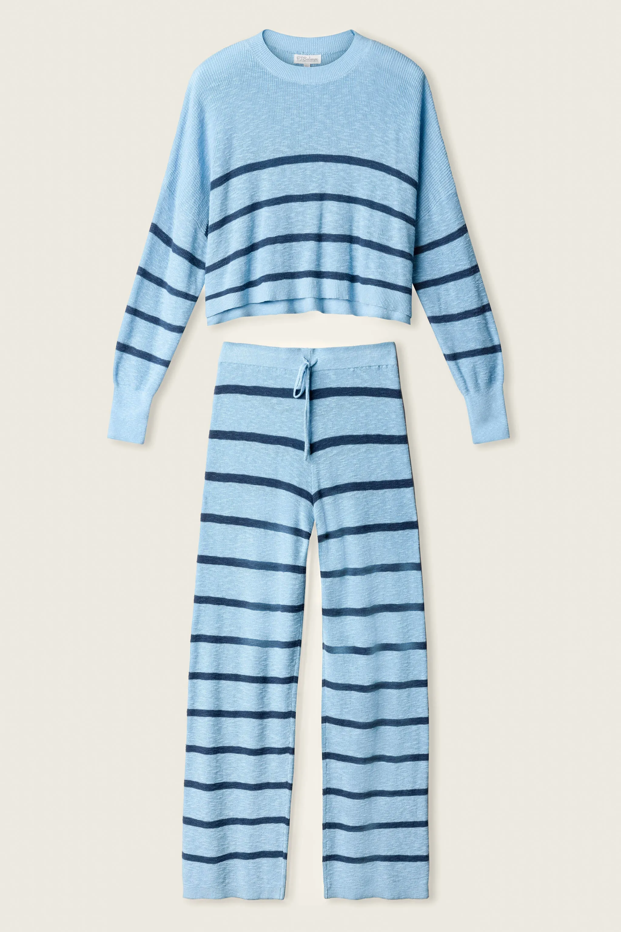 Cozy Up Cotton Stripe Lounge Set sold by P.J. Salvage product image thumbnail 5