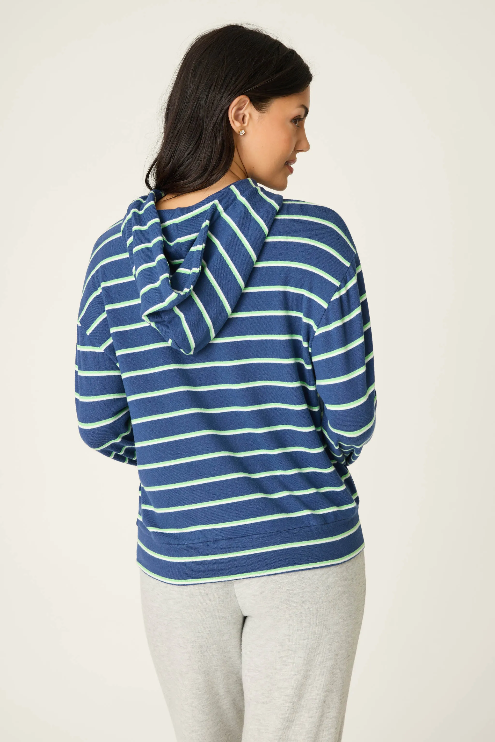 C'est La Vie Striped Hoodie sold by P.J. Salvage product image thumbnail 2