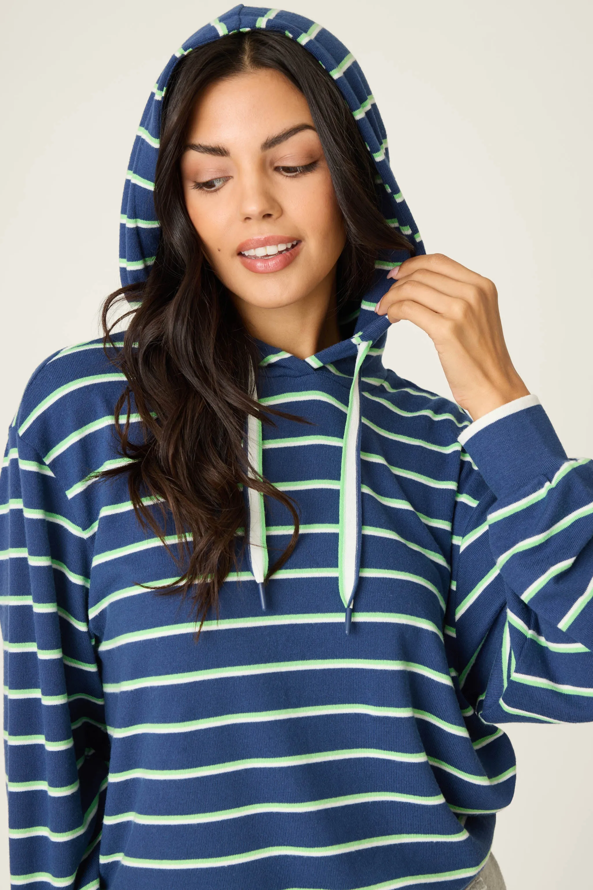 C'est La Vie Striped Hoodie sold by P.J. Salvage