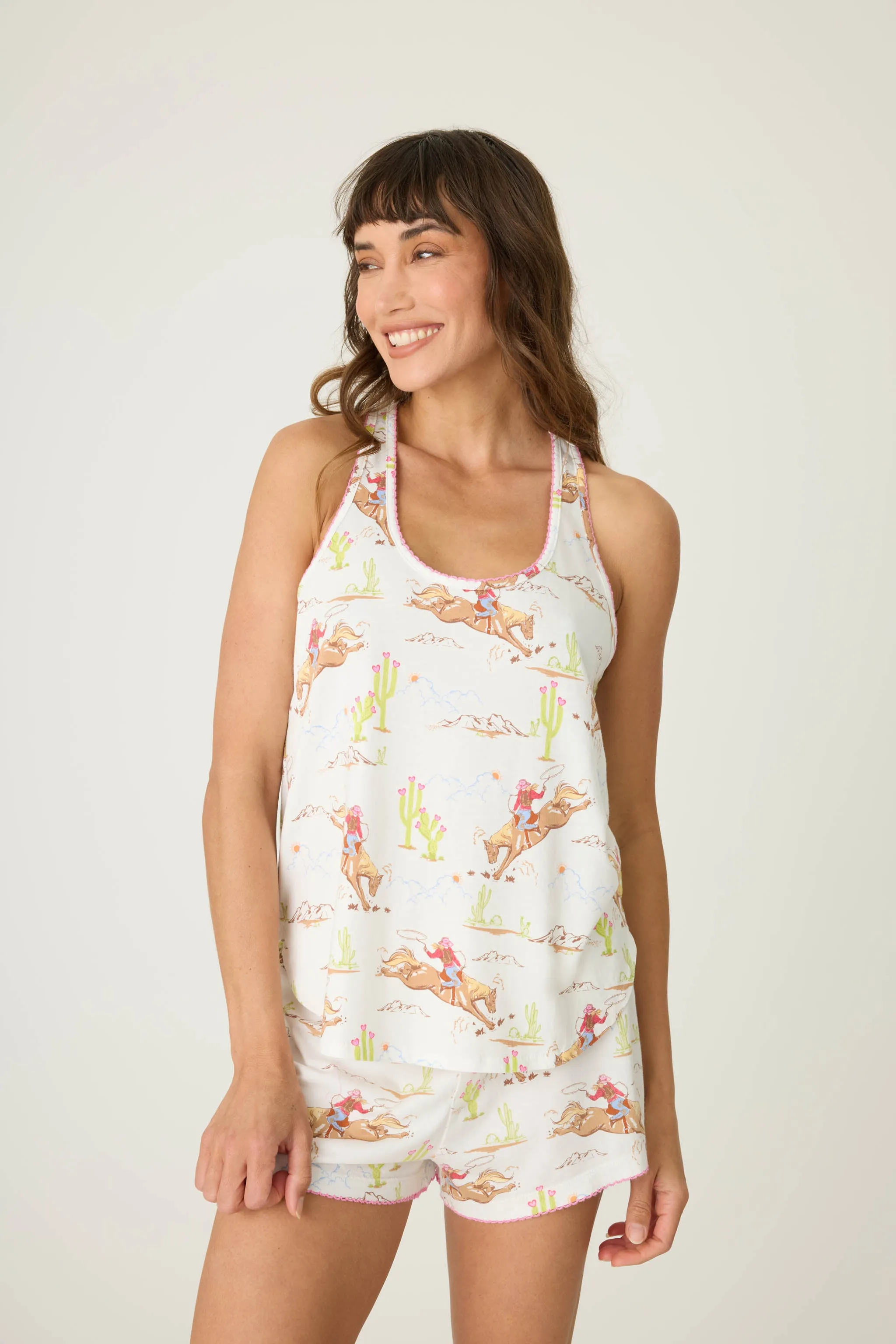 Playful Prints Western Tank Top sold by P.J. Salvage