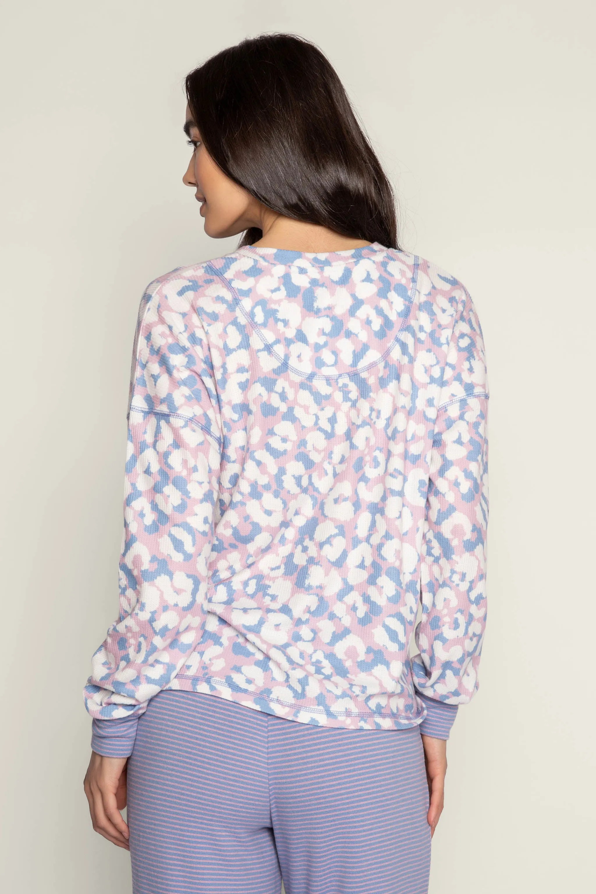 Leopard Is My Happy Long Sleeve Top sold by P.J. Salvage product image thumbnail 5