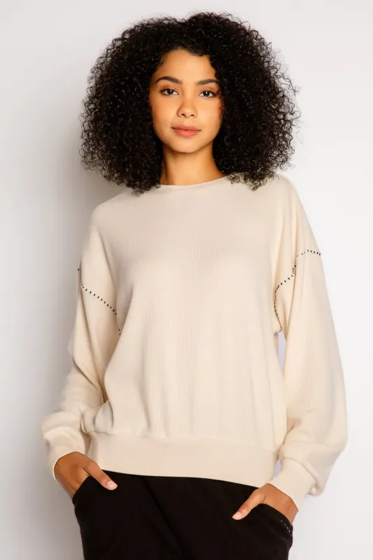 Cross Stitch Casuals Long Sleeve Top made by P.J. Salvage