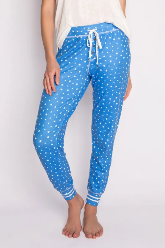 Blue Star Jammie Pants made by P.J. Salvage