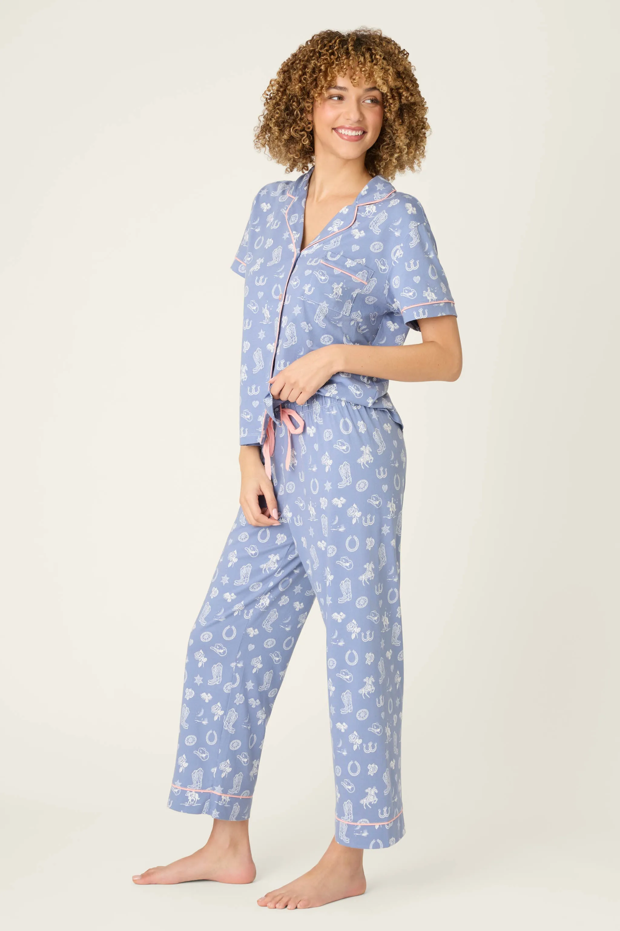 Whimsy Lone Star Love Cropped PJ Set sold by P.J. Salvage product image thumbnail 4