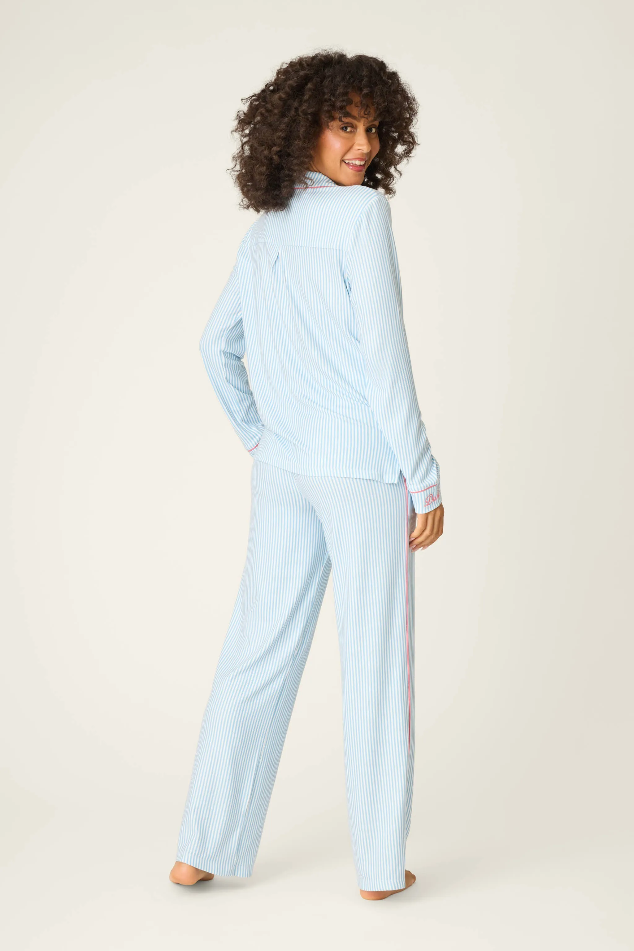 Western Blooms Blue Stripe Darlin 3-Piece PJ Set sold by P.J. Salvage product image thumbnail 5