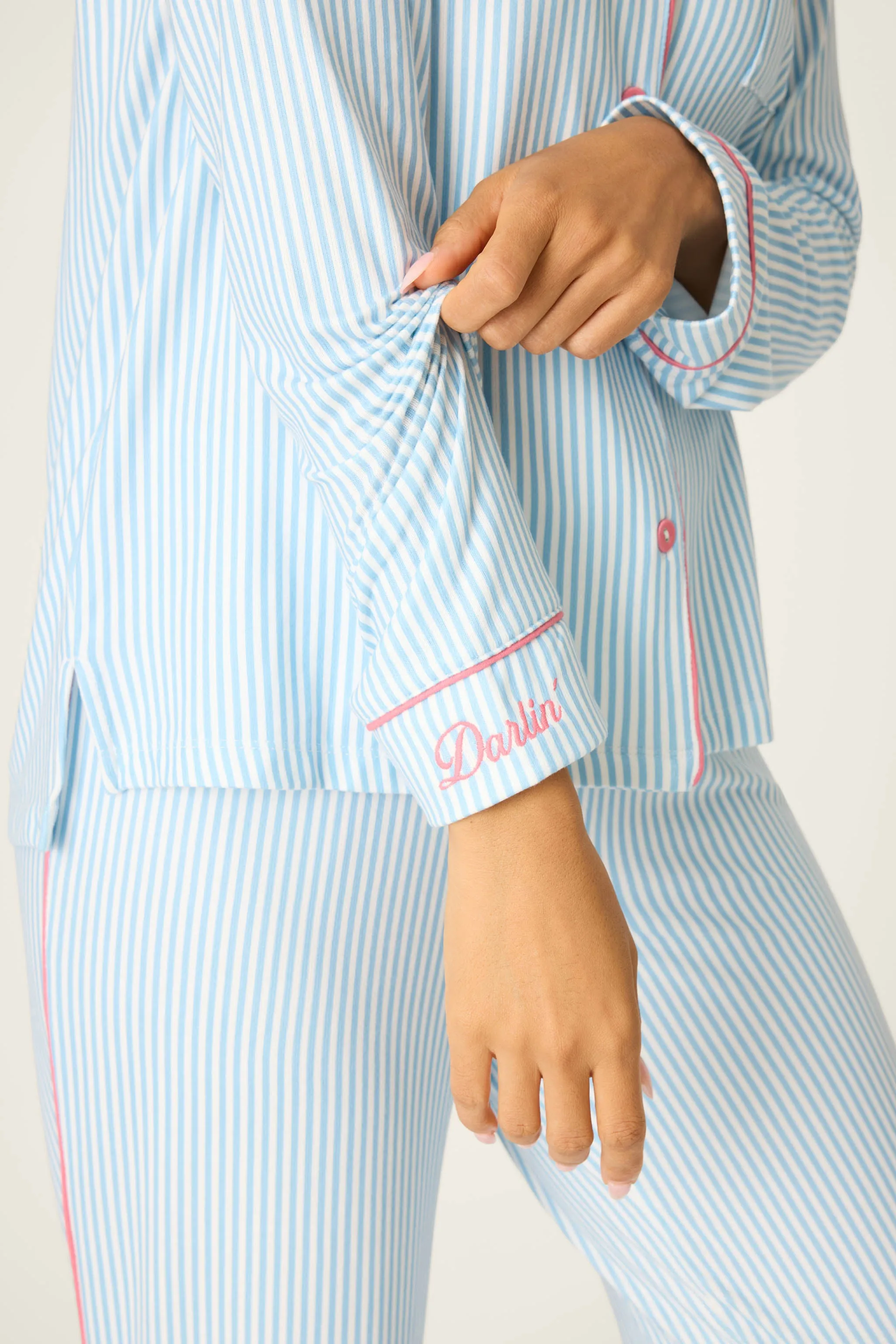 Western Blooms Blue Stripe Darlin 3-Piece PJ Set sold by P.J. Salvage product image thumbnail 4