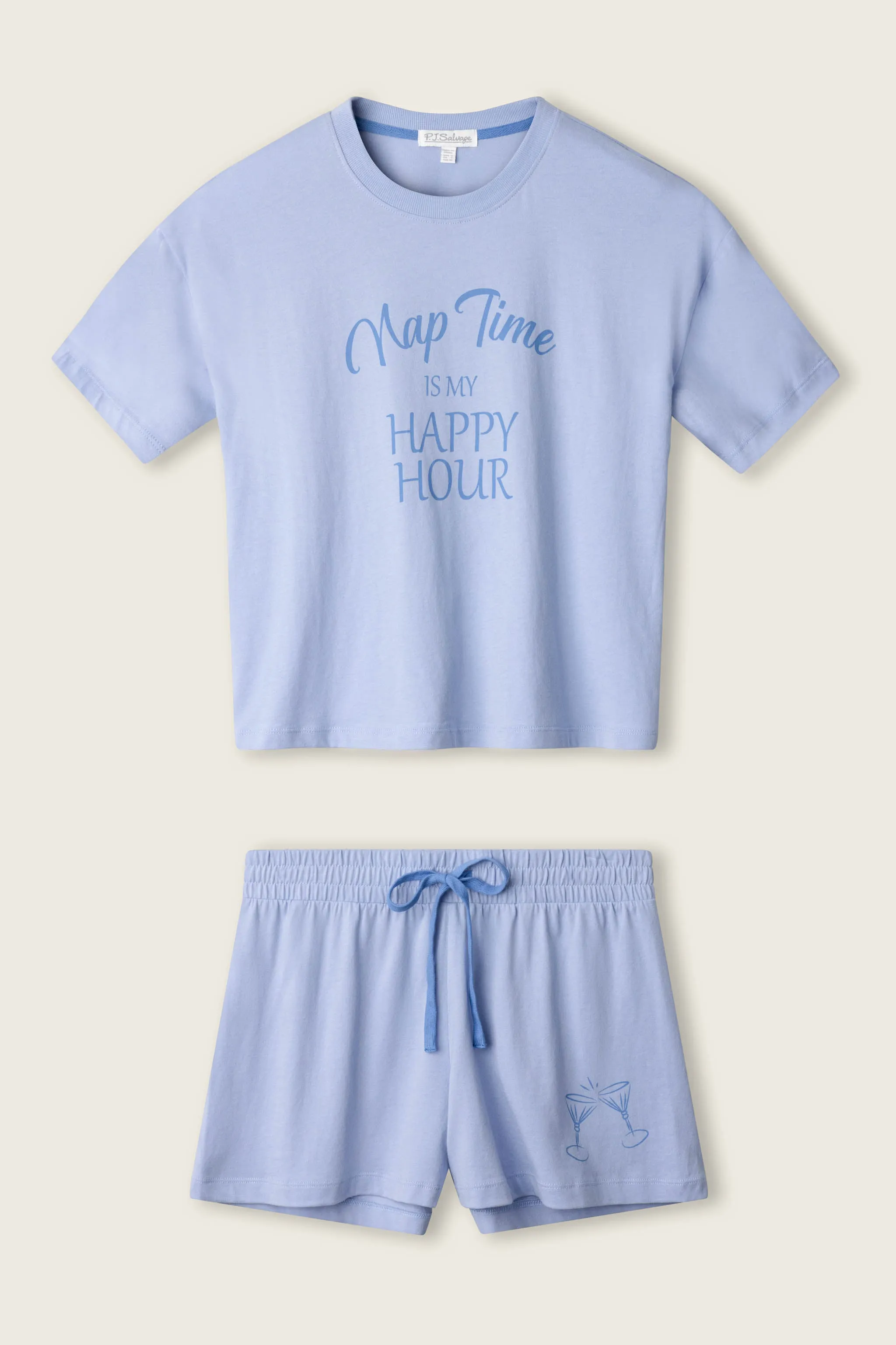 Nap Time Is My Happy Hour Graphic Print Softee Set sold by P.J. Salvage product image thumbnail 2