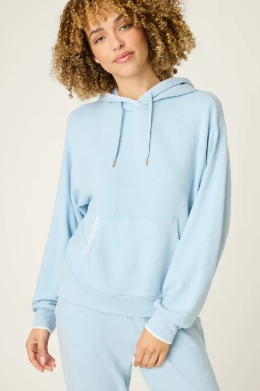 Western Blooms Dream Blue Hoodie made by P.J. Salvage