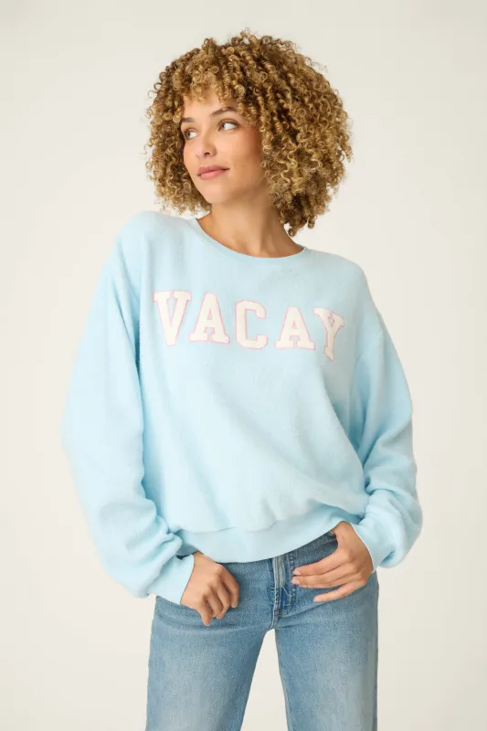 Pupcation Palms Vacay Pullover Sweater sold by P.J. Salvage
