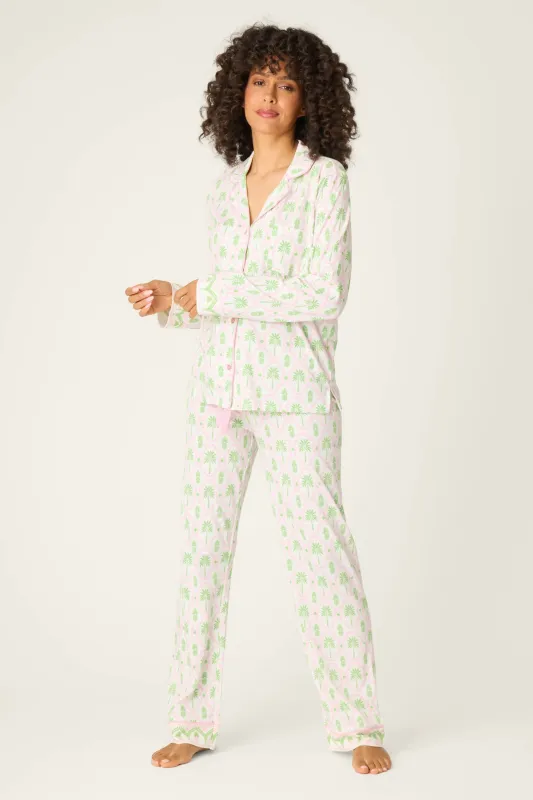 Playful Prints Island Time Long PJ Set sold by P.J. Salvage