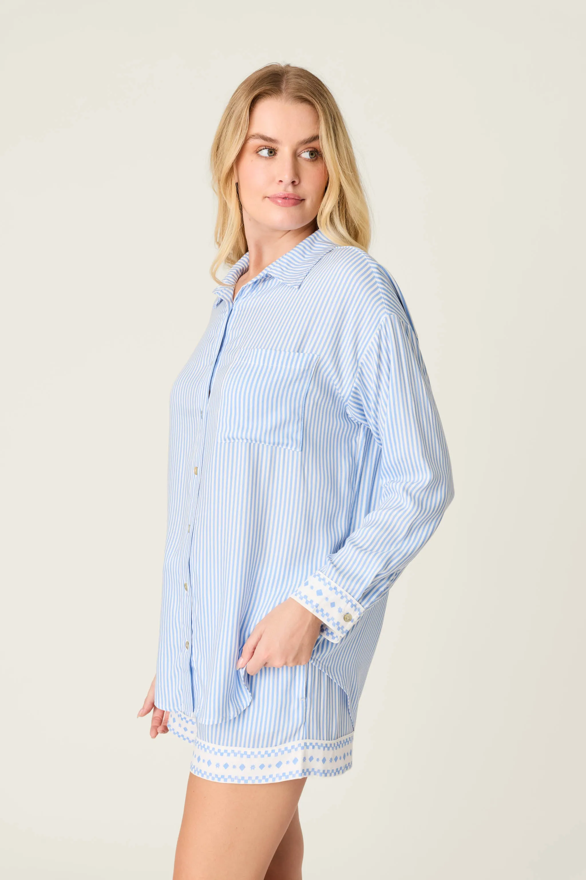 Frutta Fresca Striped Short Lounge Set sold by P.J. Salvage product image thumbnail 5