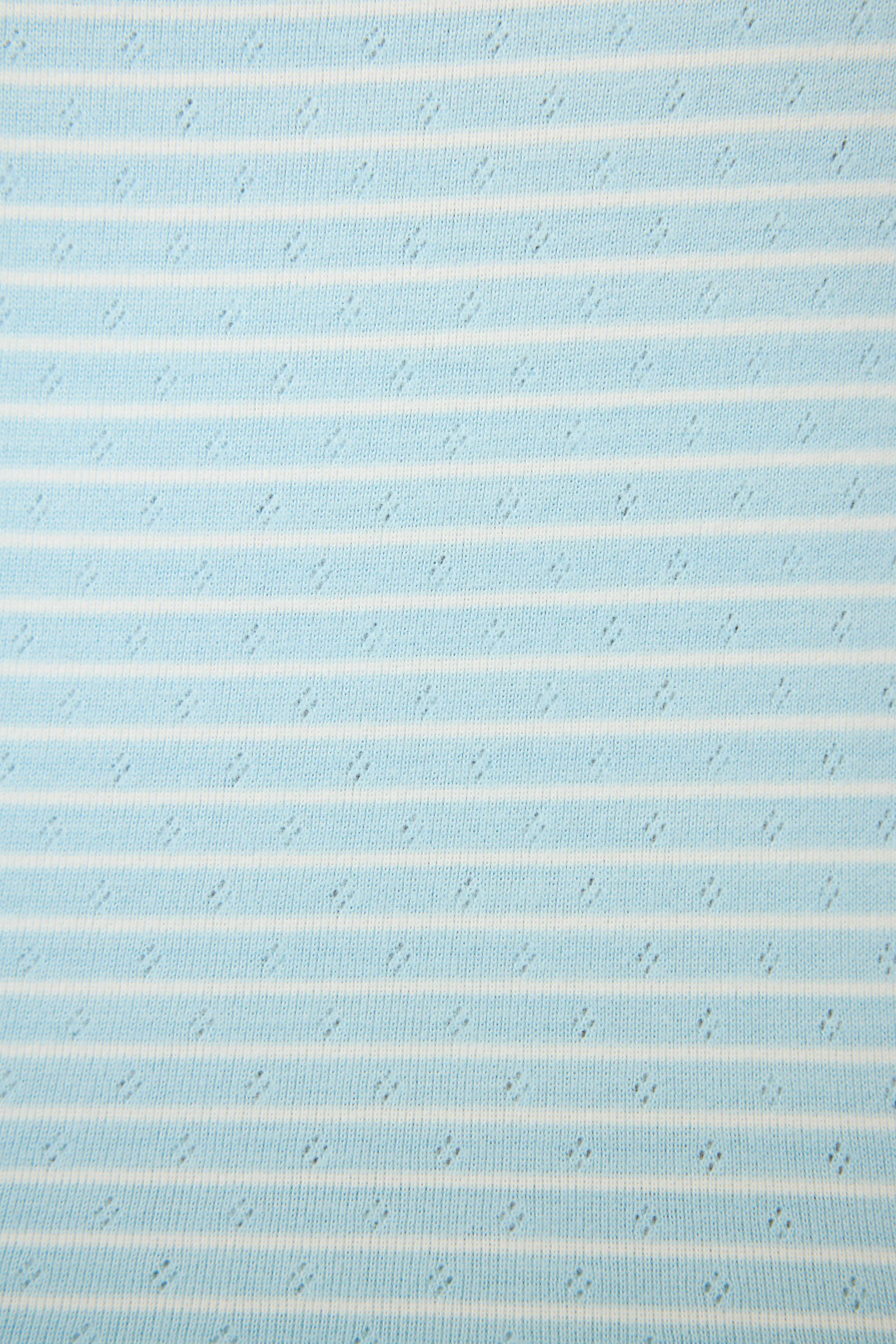 Sweet Stripes Morning Blue Short Sleeve Top sold by P.J. Salvage product image thumbnail 5