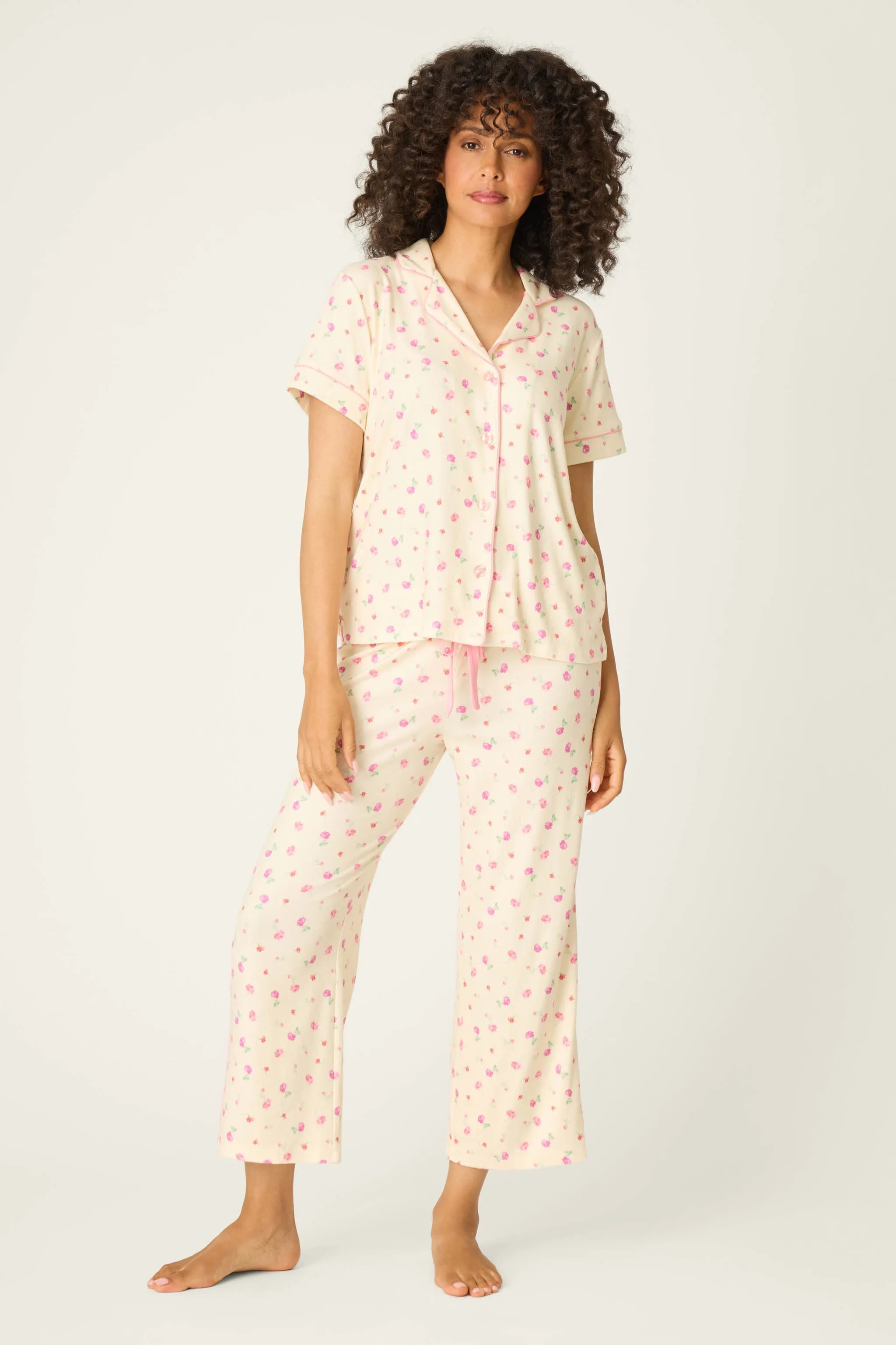 For the Mamas Butter Blooms Cropped 3-Piece PJ Set sold by P.J. Salvage product image thumbnail 3