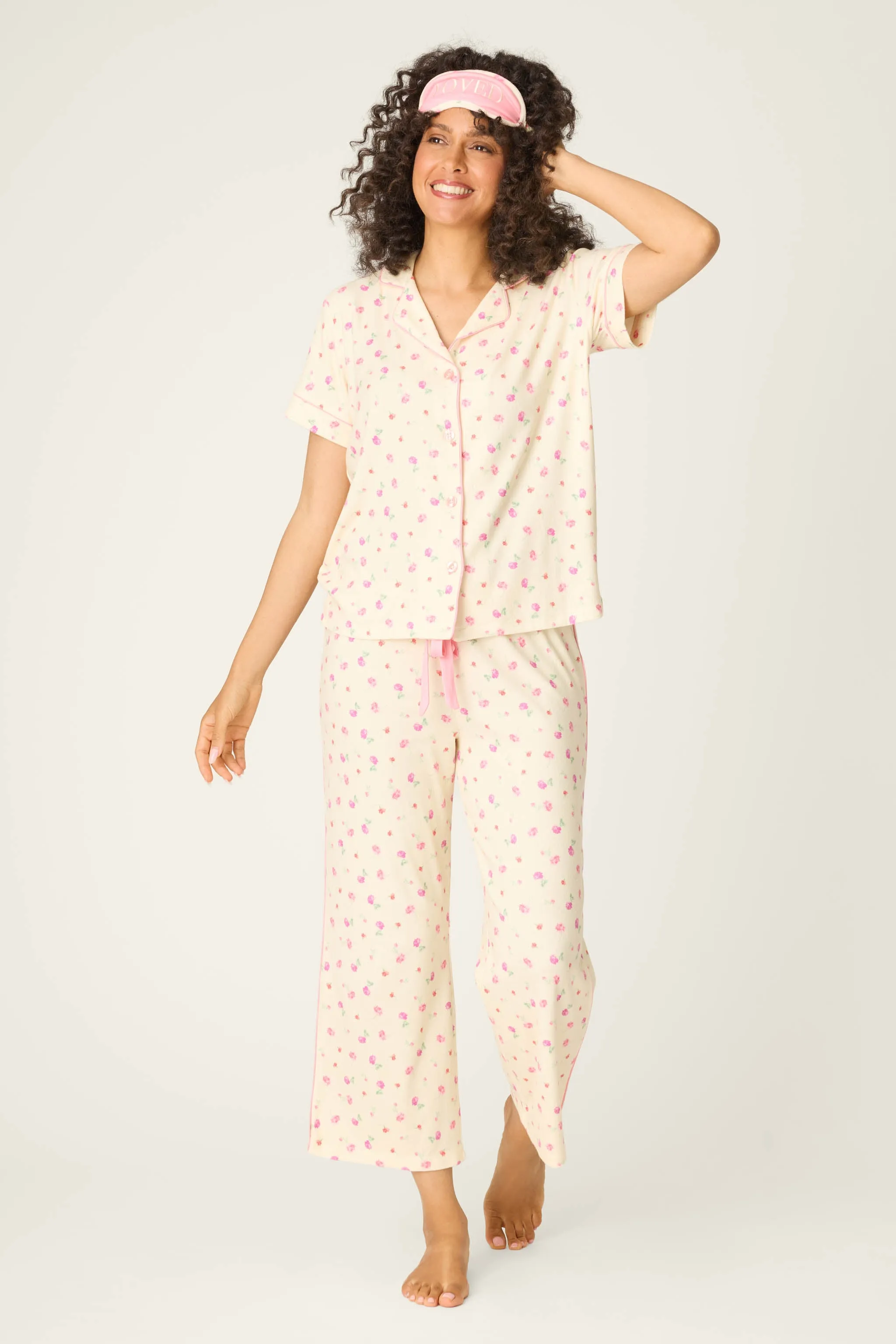 For the Mamas Butter Blooms Cropped 3-Piece PJ Set sold by P.J. Salvage