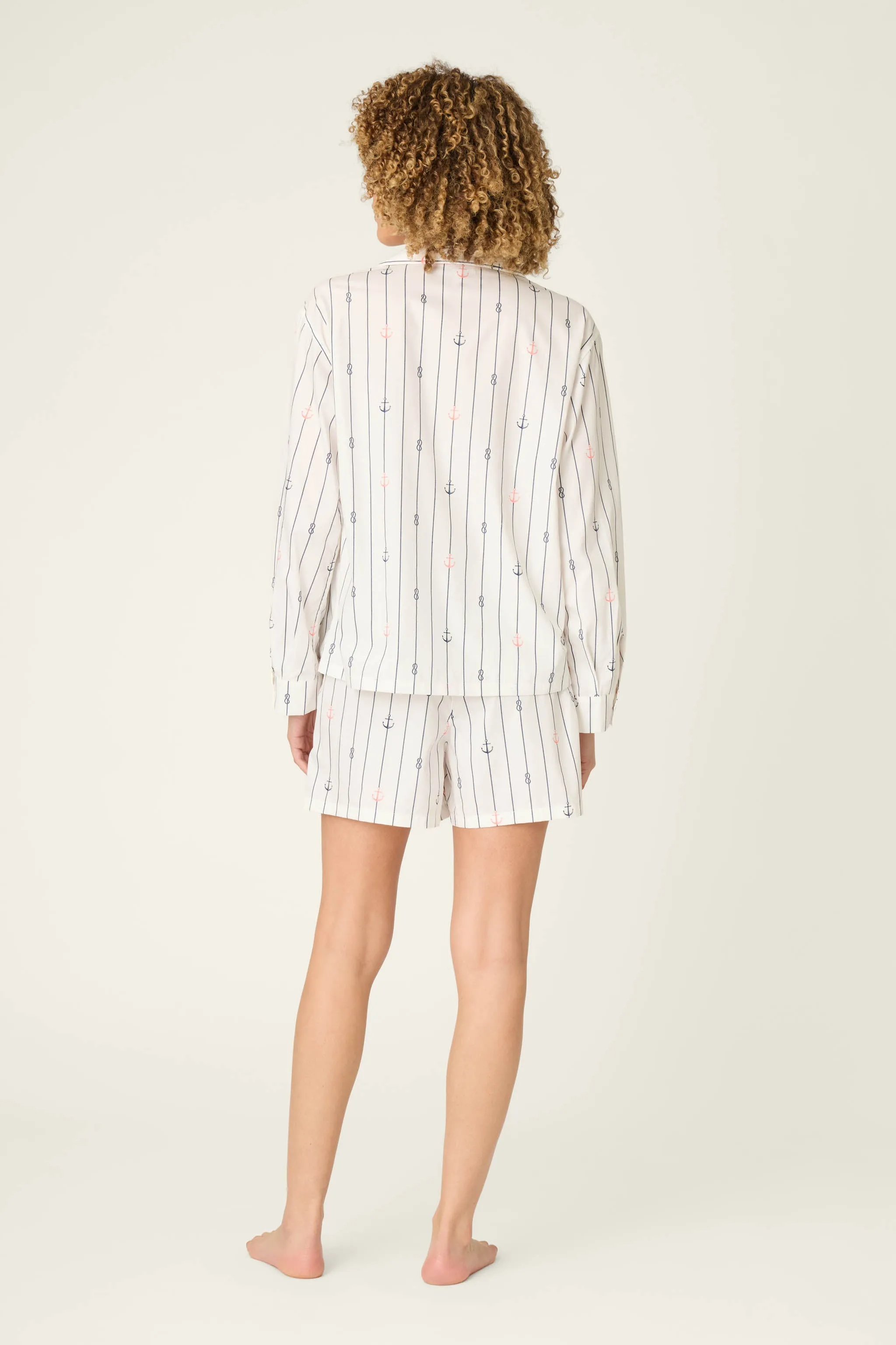 Afterparty Poplin Sail Away Short PJ Set sold by P.J. Salvage product image thumbnail 3