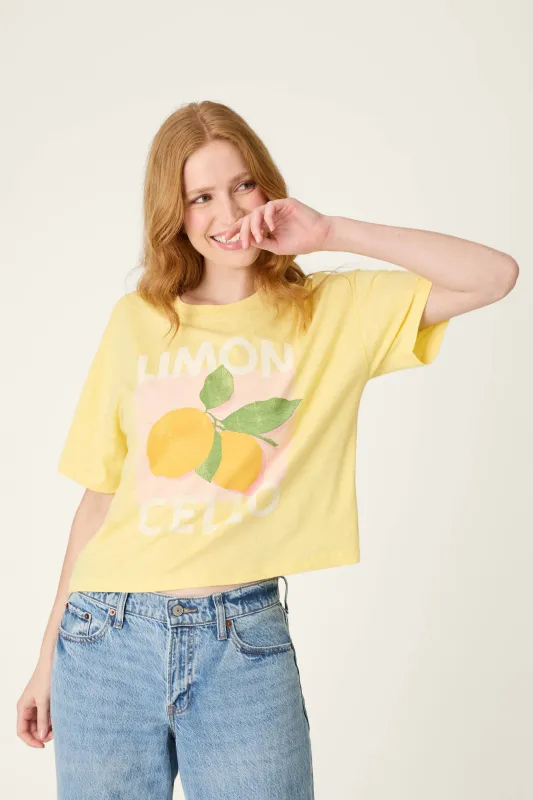 La Dolce Spritz Limoncello Graphic Print T-Shirt made by P.J. Salvage