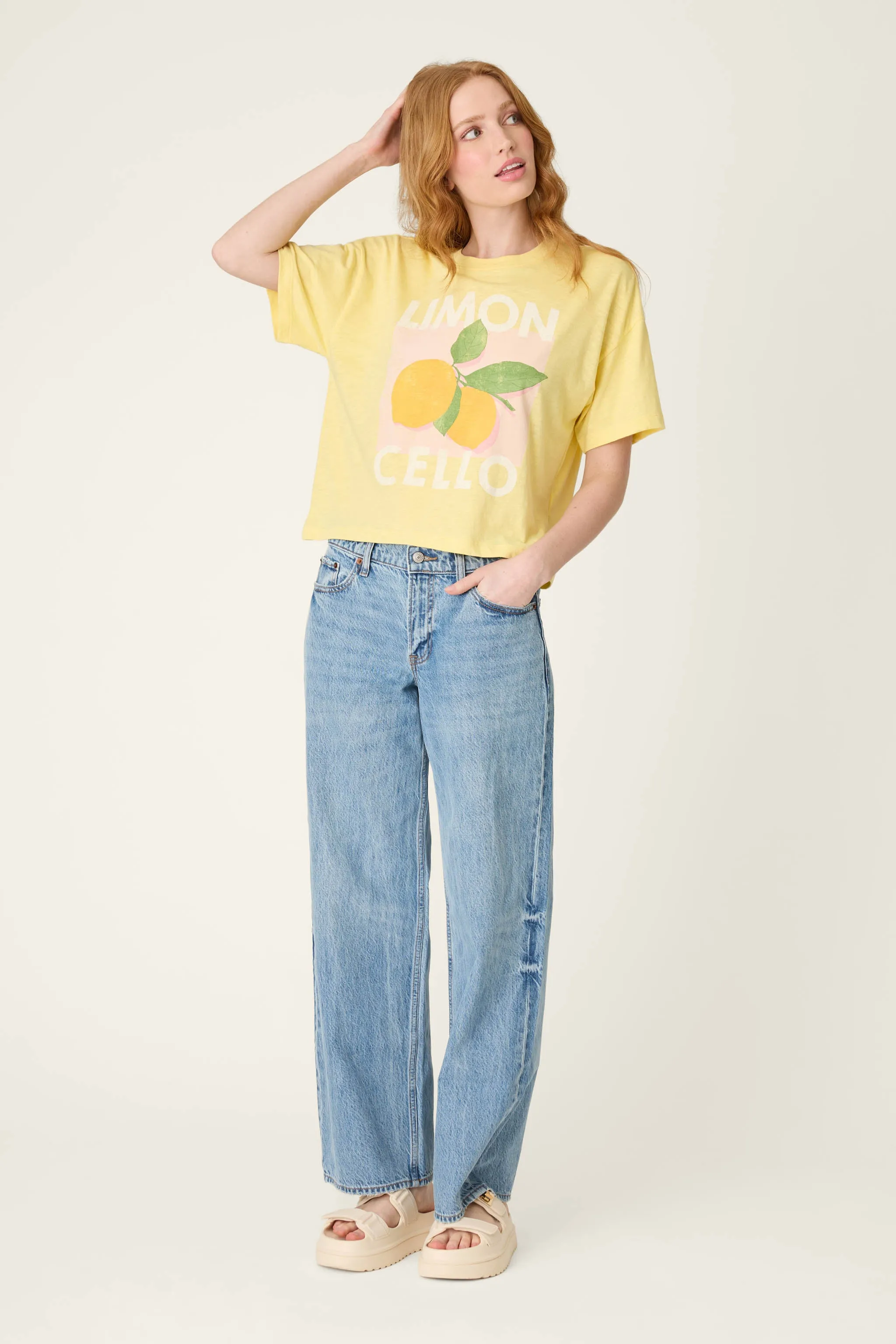 La Dolce Spritz Limoncello Graphic Print T-Shirt sold by P.J. Salvage product image thumbnail 3