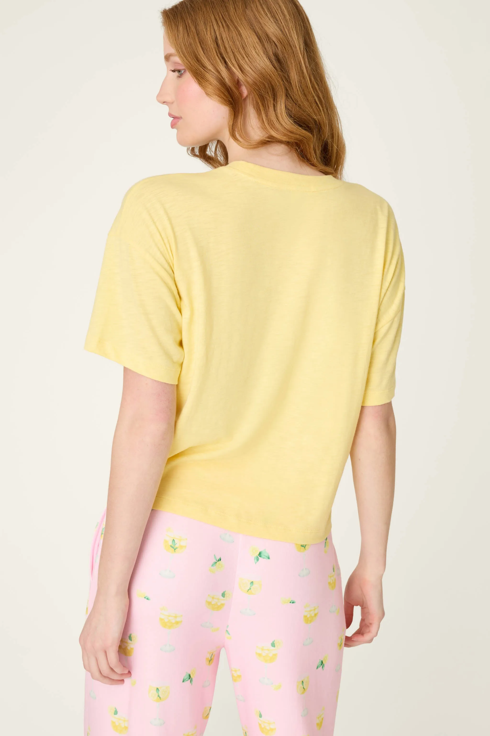 La Dolce Spritz Limoncello Graphic Print T-Shirt sold by P.J. Salvage product image thumbnail 2