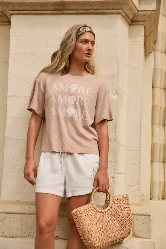Vino Al Mare That's Amore T-Shirt made by P.J. Salvage