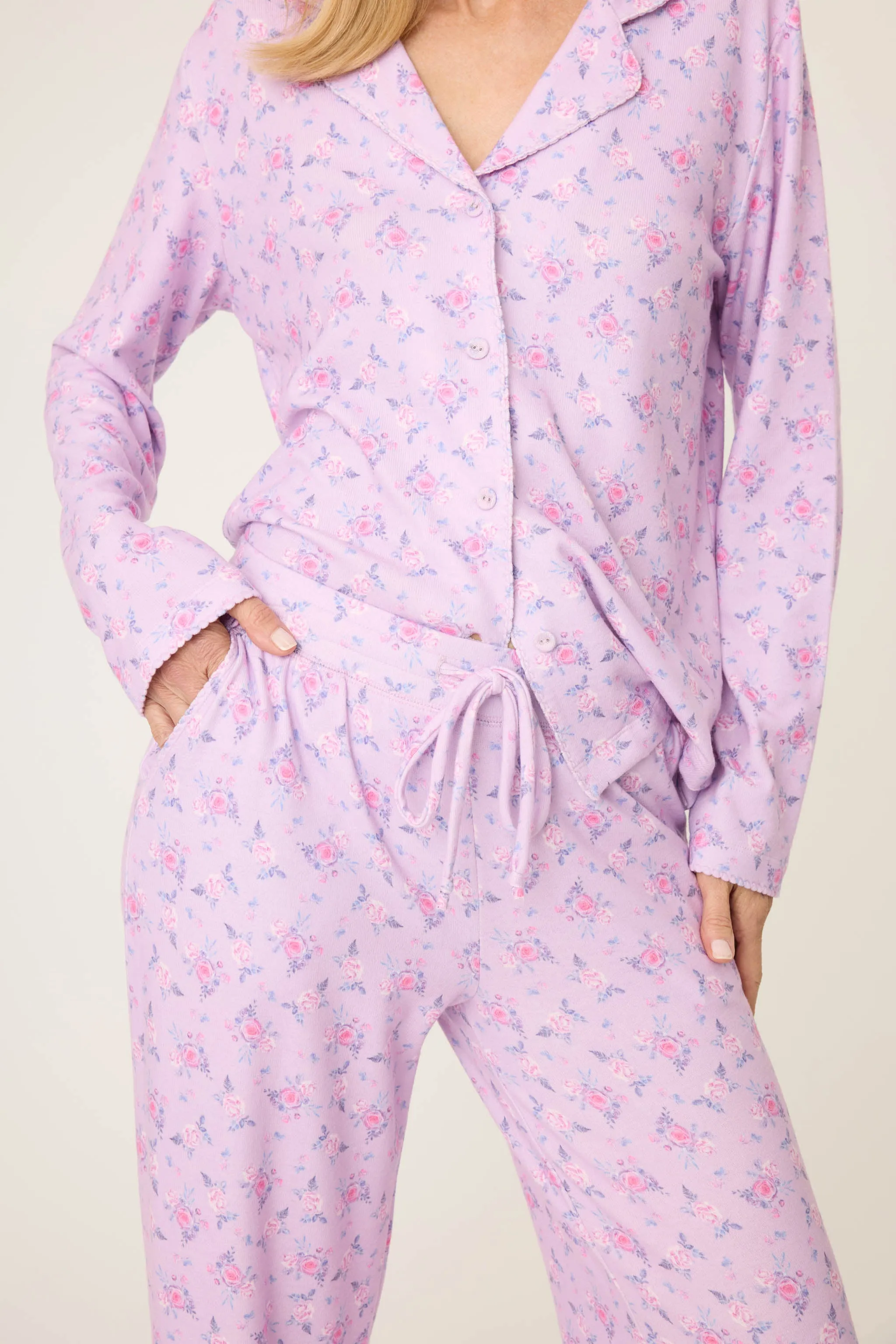 Rose Garden Lilac Floral PJ Set sold by P.J. Salvage product image thumbnail 2