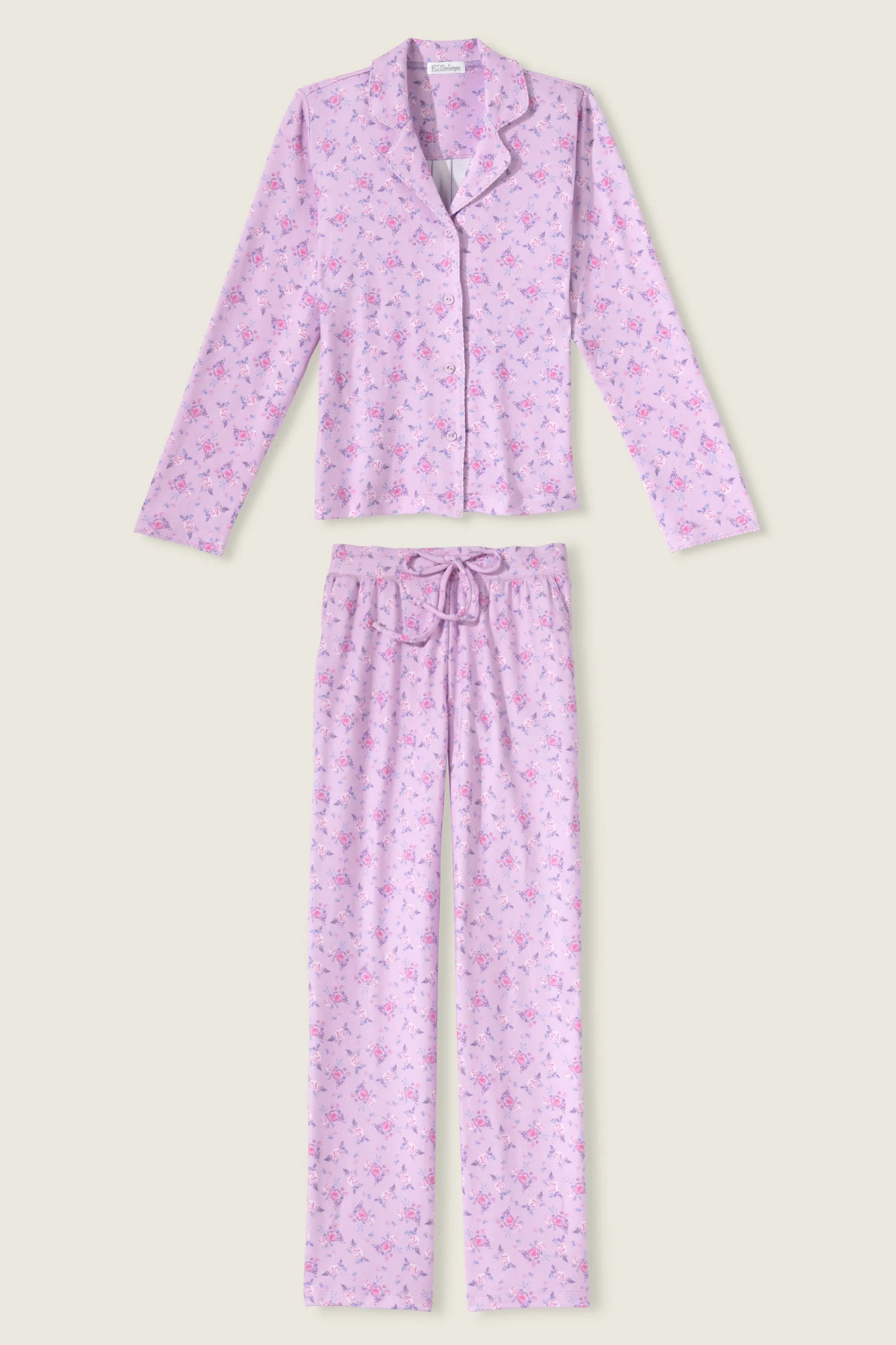Rose Garden Lilac Floral PJ Set sold by P.J. Salvage product image thumbnail 3