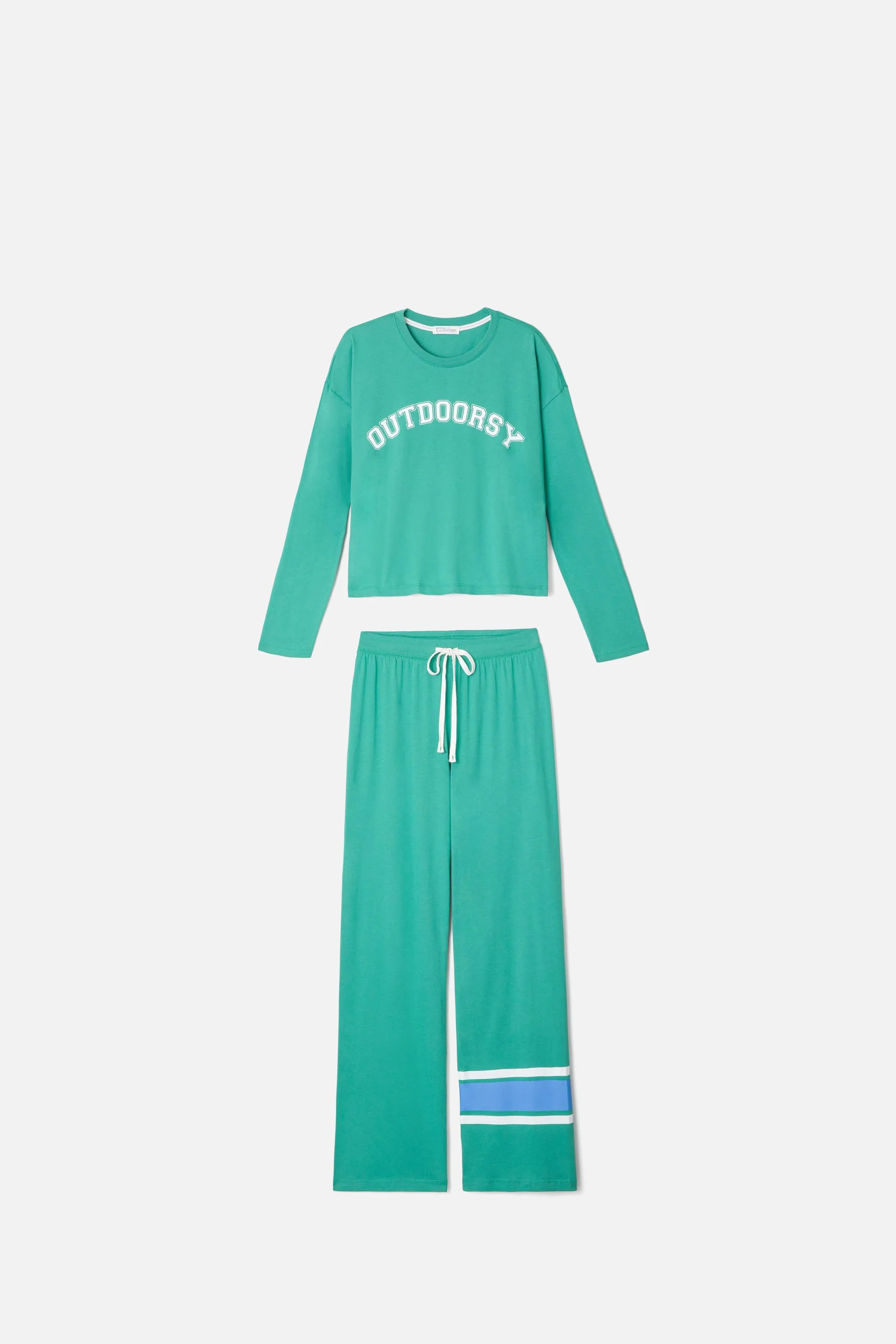 Outdoorsy Cotton Lounge Set Plus Size sold by P.J. Salvage product image thumbnail 2