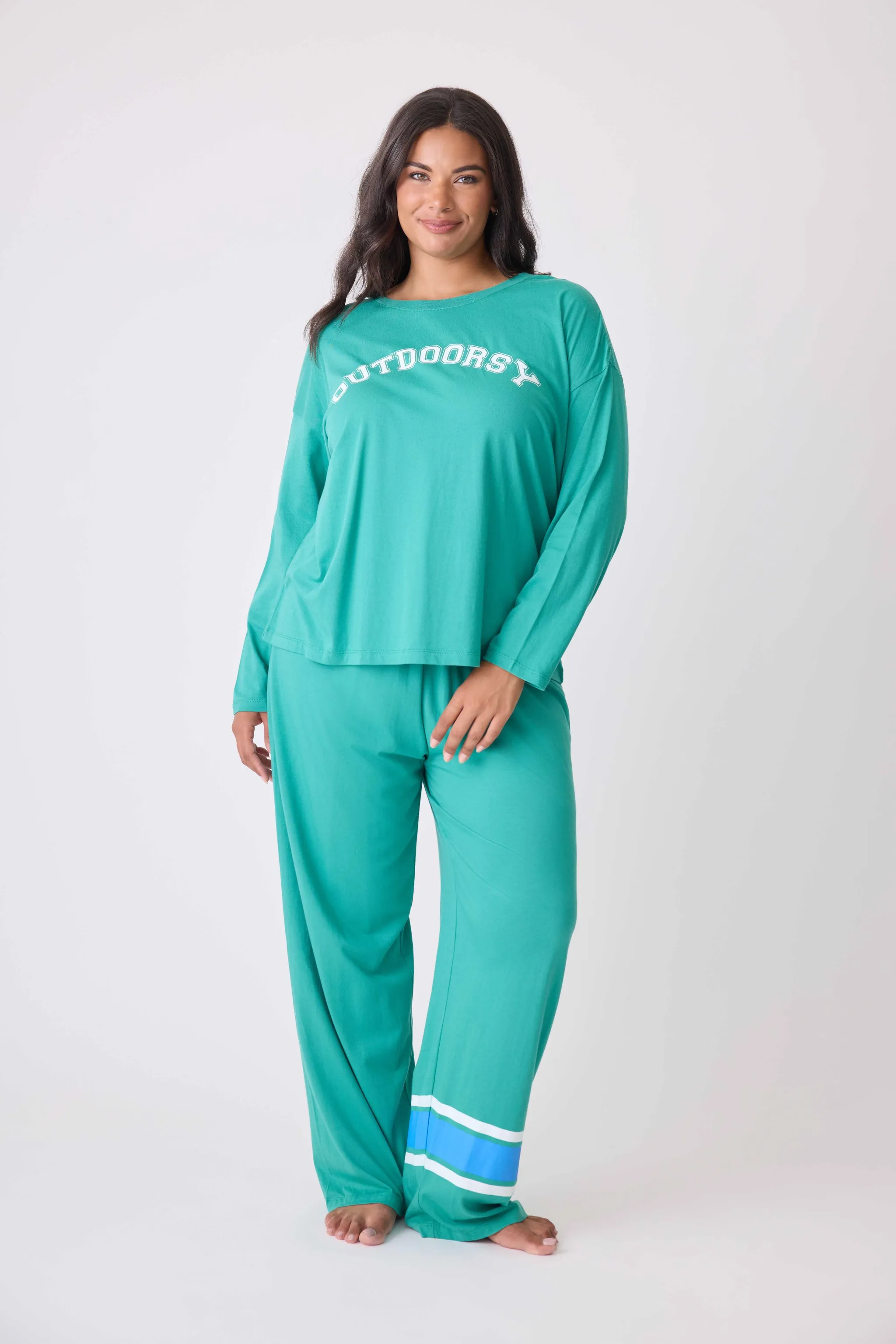 Outdoorsy Cotton Lounge Set Plus Size sold by P.J. Salvage product image thumbnail 5