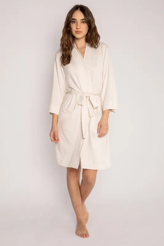 Jammie Essentials Oatmeal Robe made by P.J. Salvage