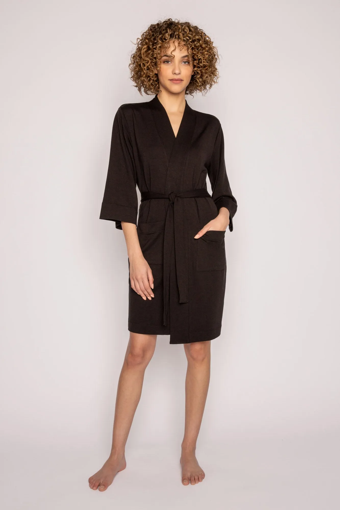 Jammie Essentials Black Robe sold by P.J. Salvage
