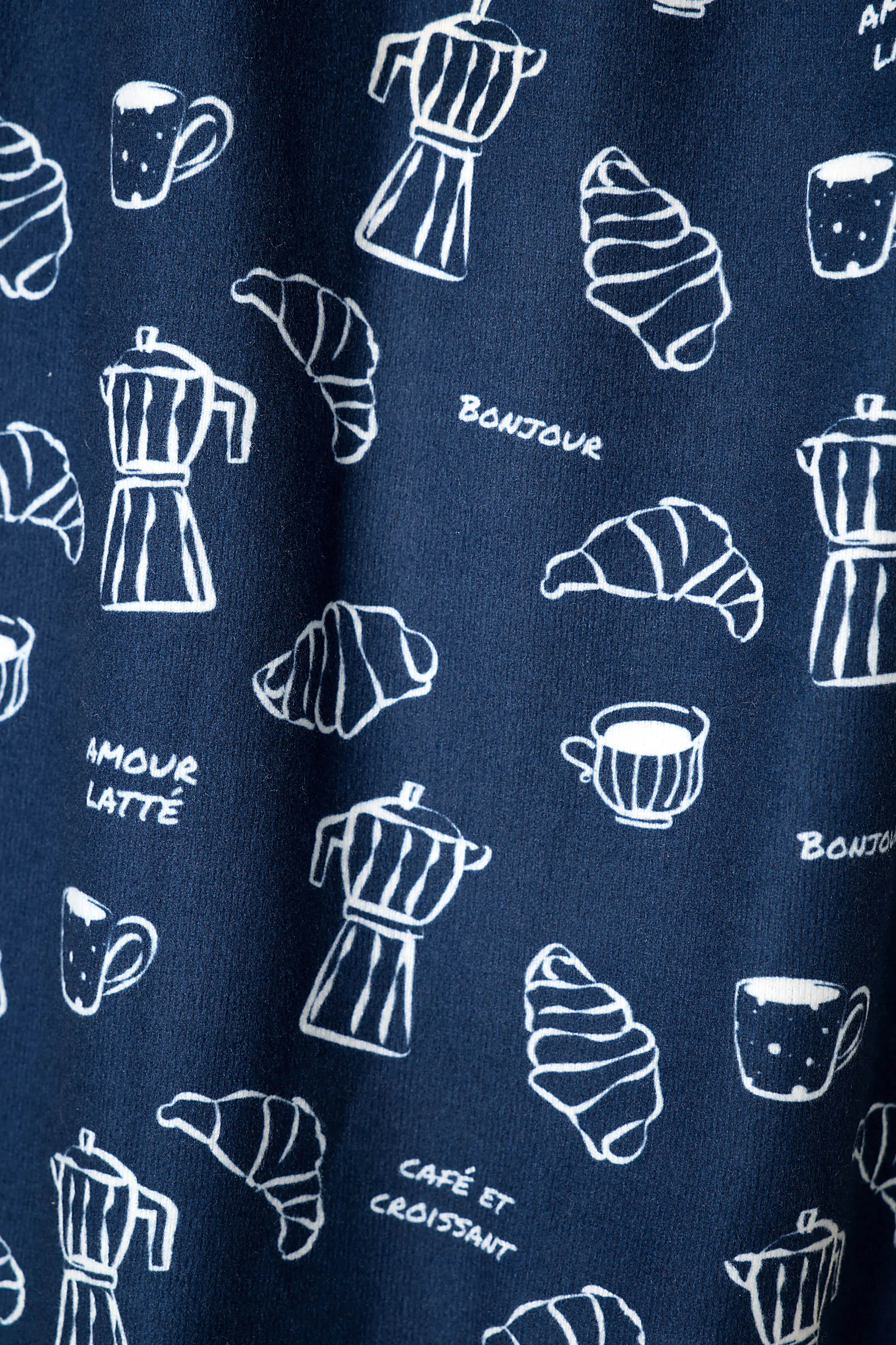 Bonjour Babe French Breakfast Print Long Sleeve PJ Set sold by P.J. Salvage product image thumbnail 2