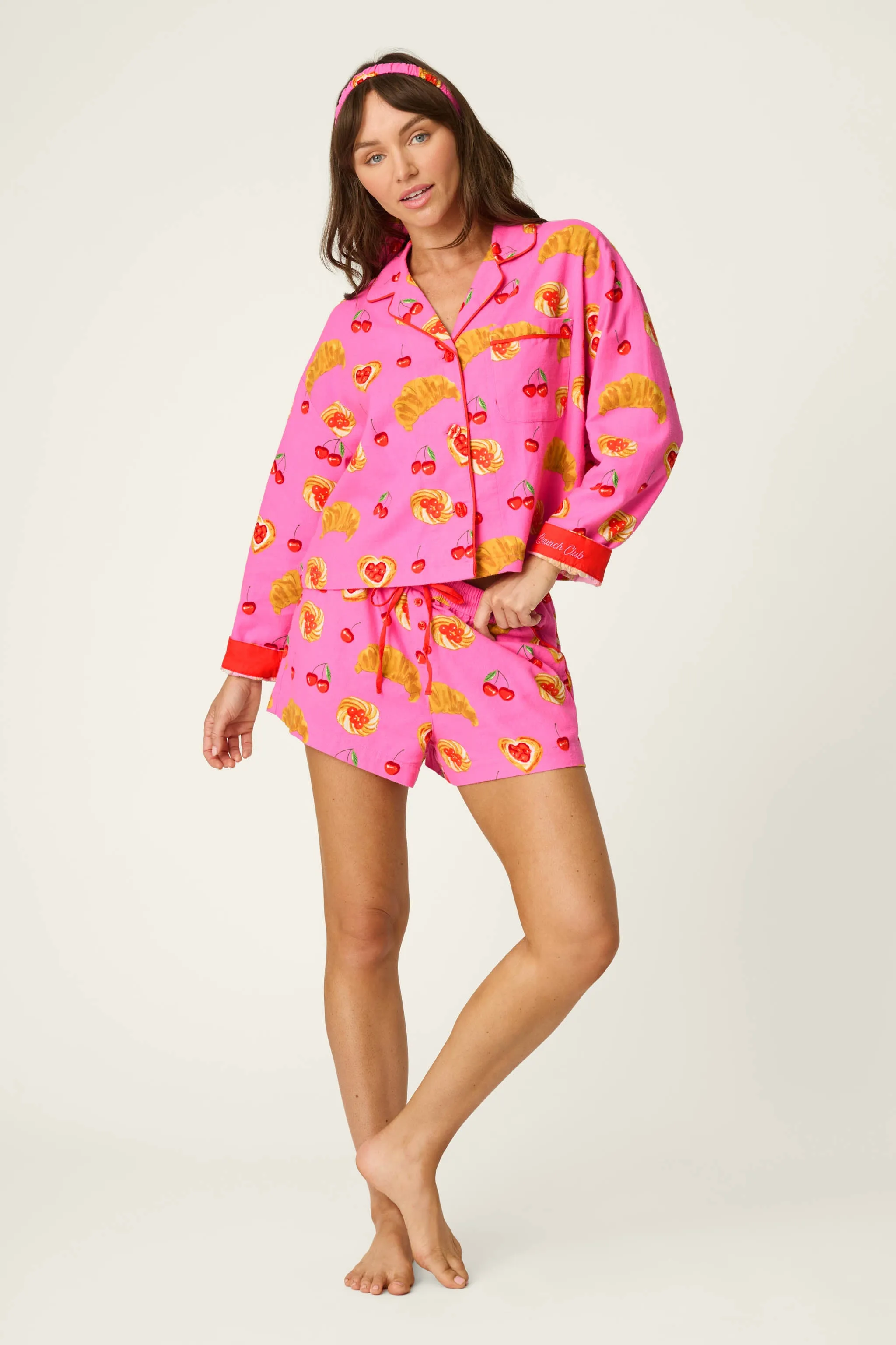 Breakfast Pastry Print 3-Piece Short Flannel PJ Set sold by P.J. Salvage product image thumbnail 2