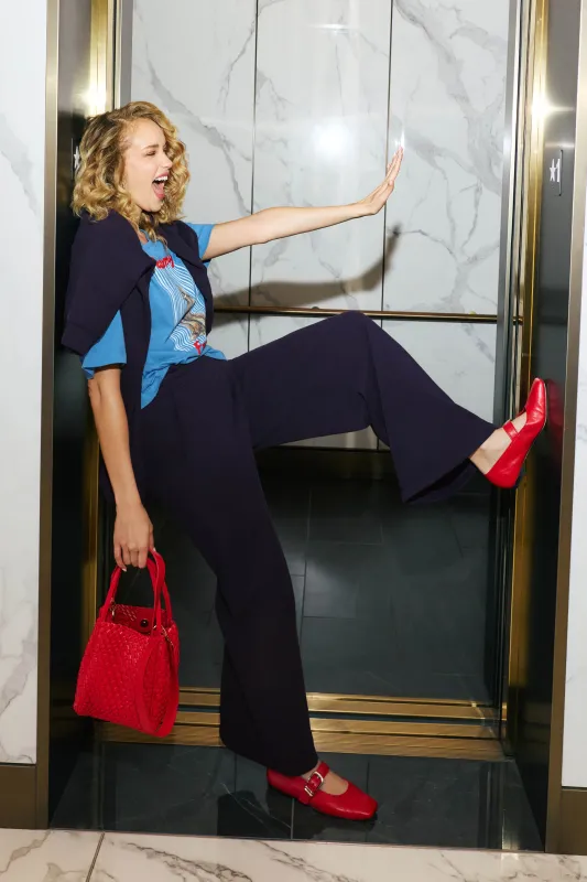 C'est La Vie Blue Ink BFF Lounge Pants made by P.J. Salvage