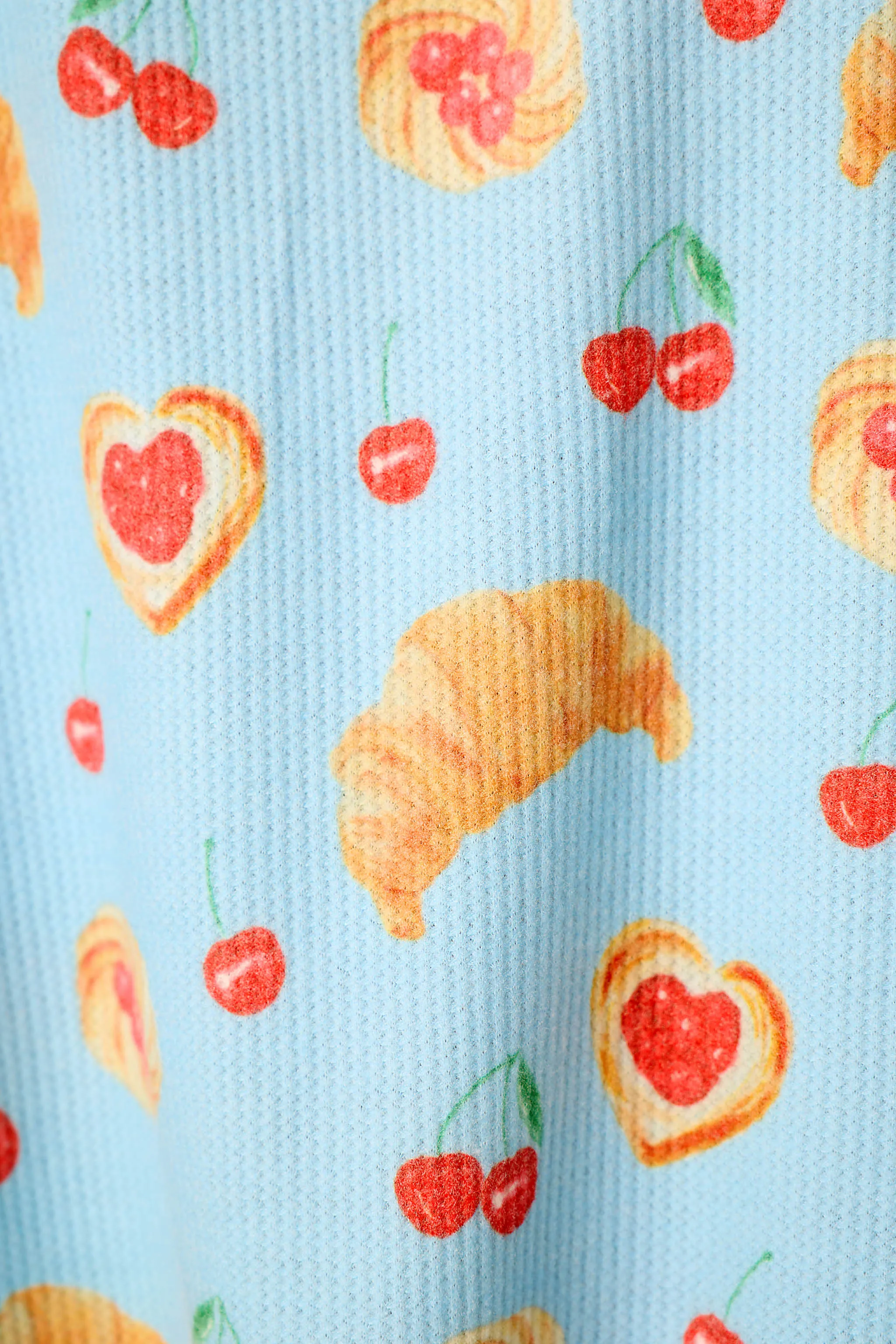 Boyfriend Boxer Pastry Print Long Sleeve & Shorts PJ Set sold by P.J. Salvage product image thumbnail 2