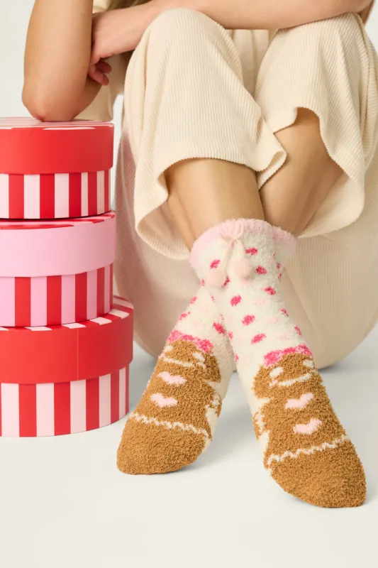 Gingerbread Girl & Polka Dot Socks made by P.J. Salvage