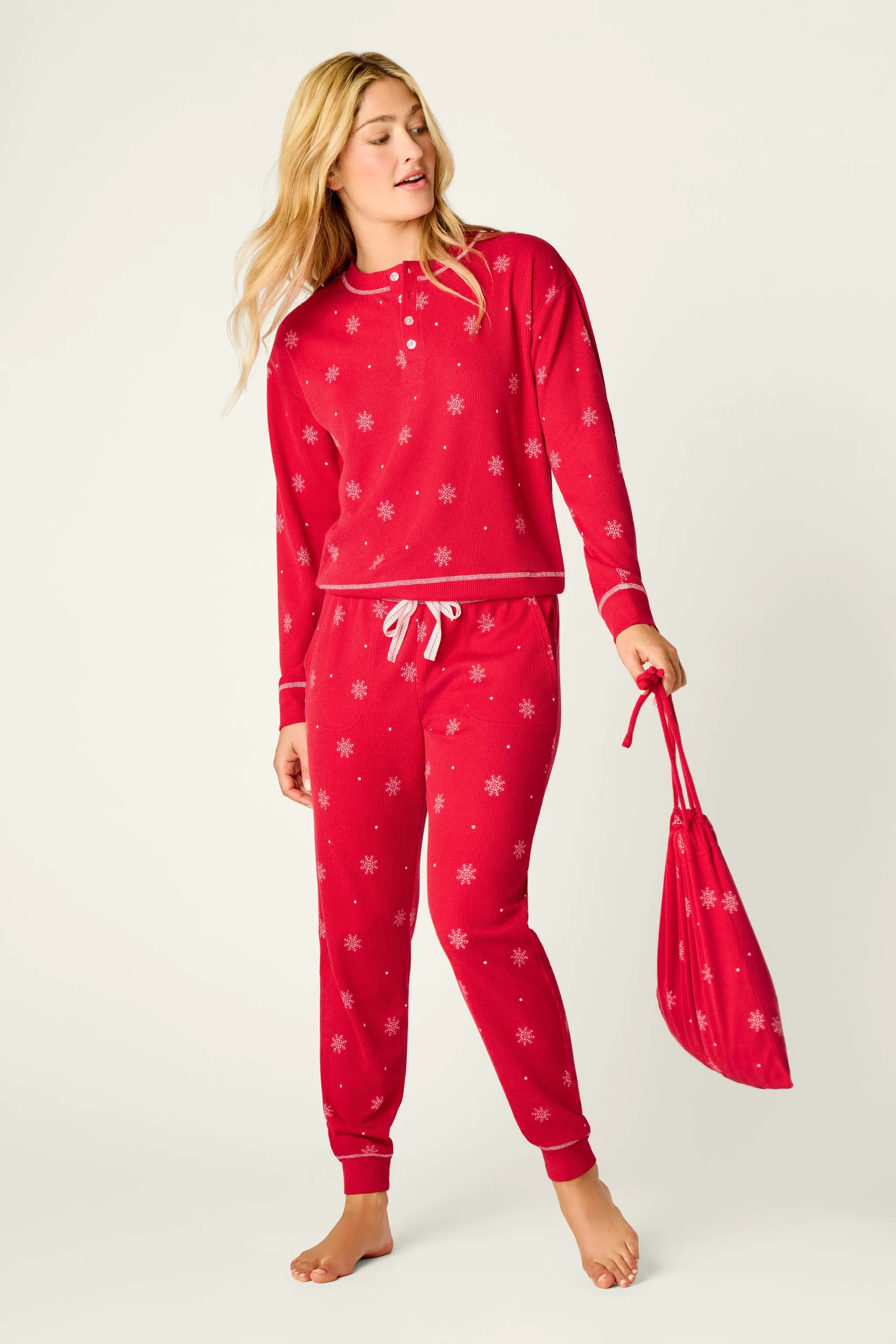 Snowflakes Print 3-Piece PJ Gift Set sold by P.J. Salvage