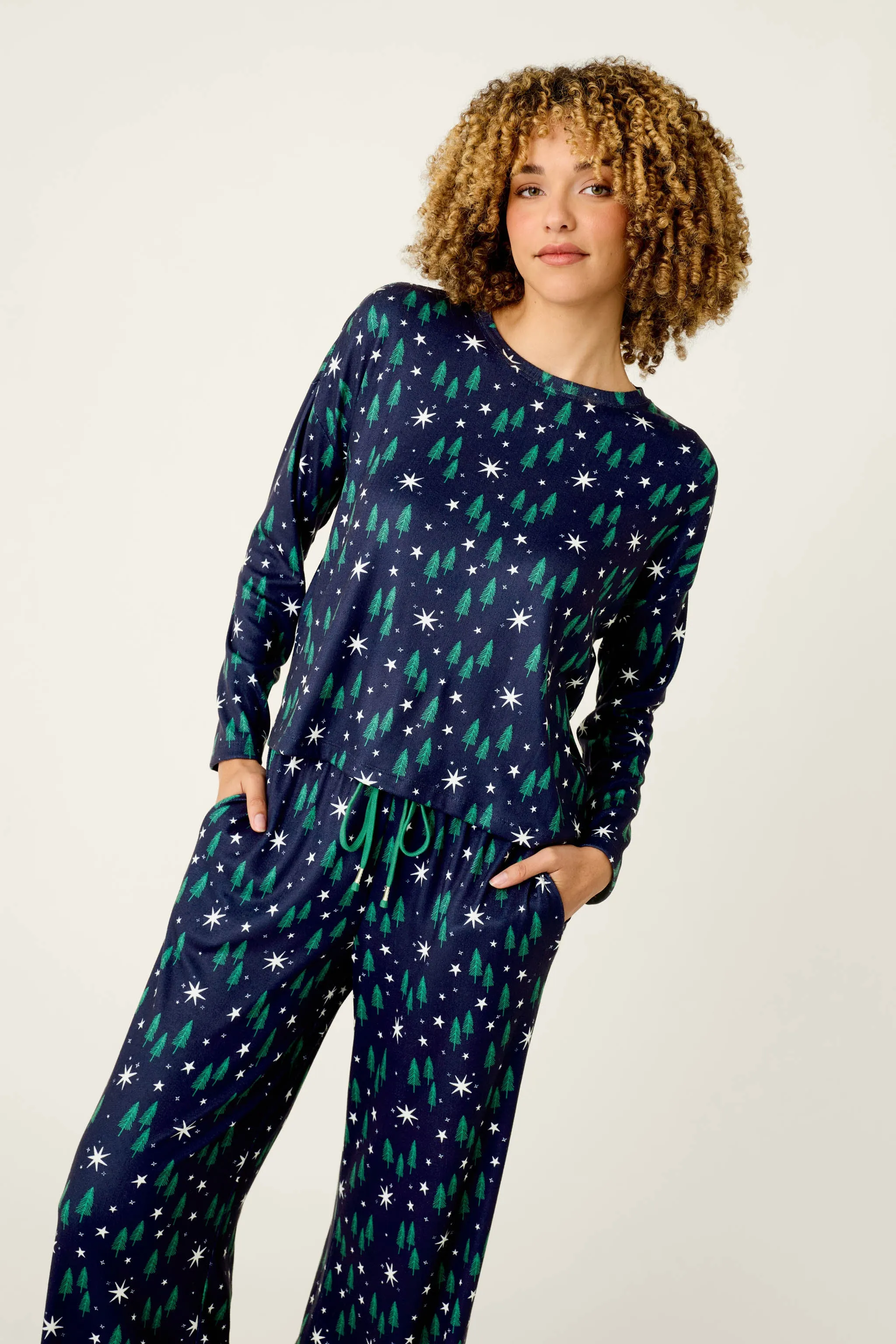 Under the Stars Magical Forest Print Lounge Set sold by P.J. Salvage product image thumbnail 4