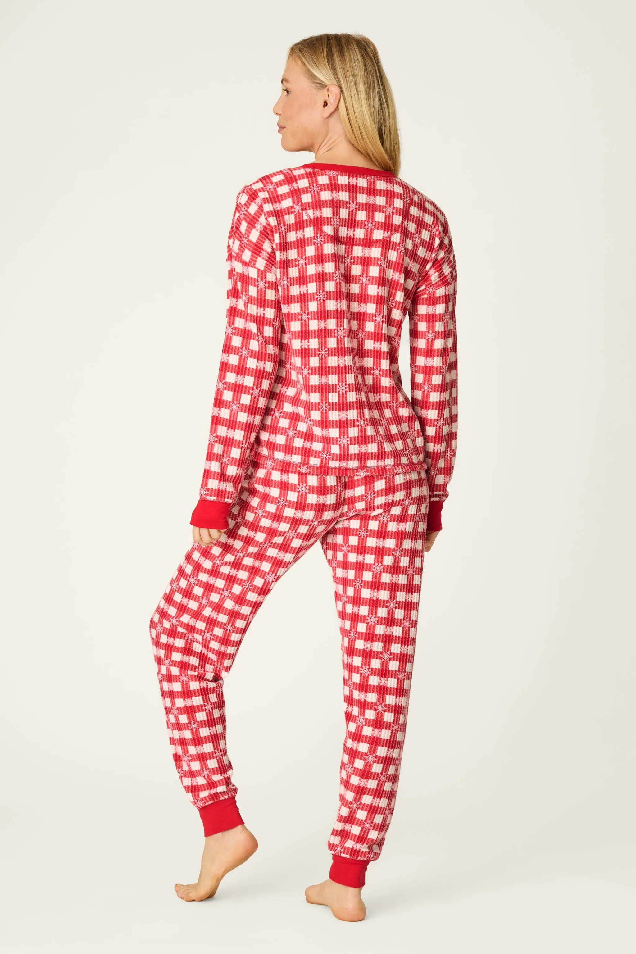 Ski Jammie Classics Snowflake Picnic Jogger PJ Set sold by P.J. Salvage product image thumbnail 3
