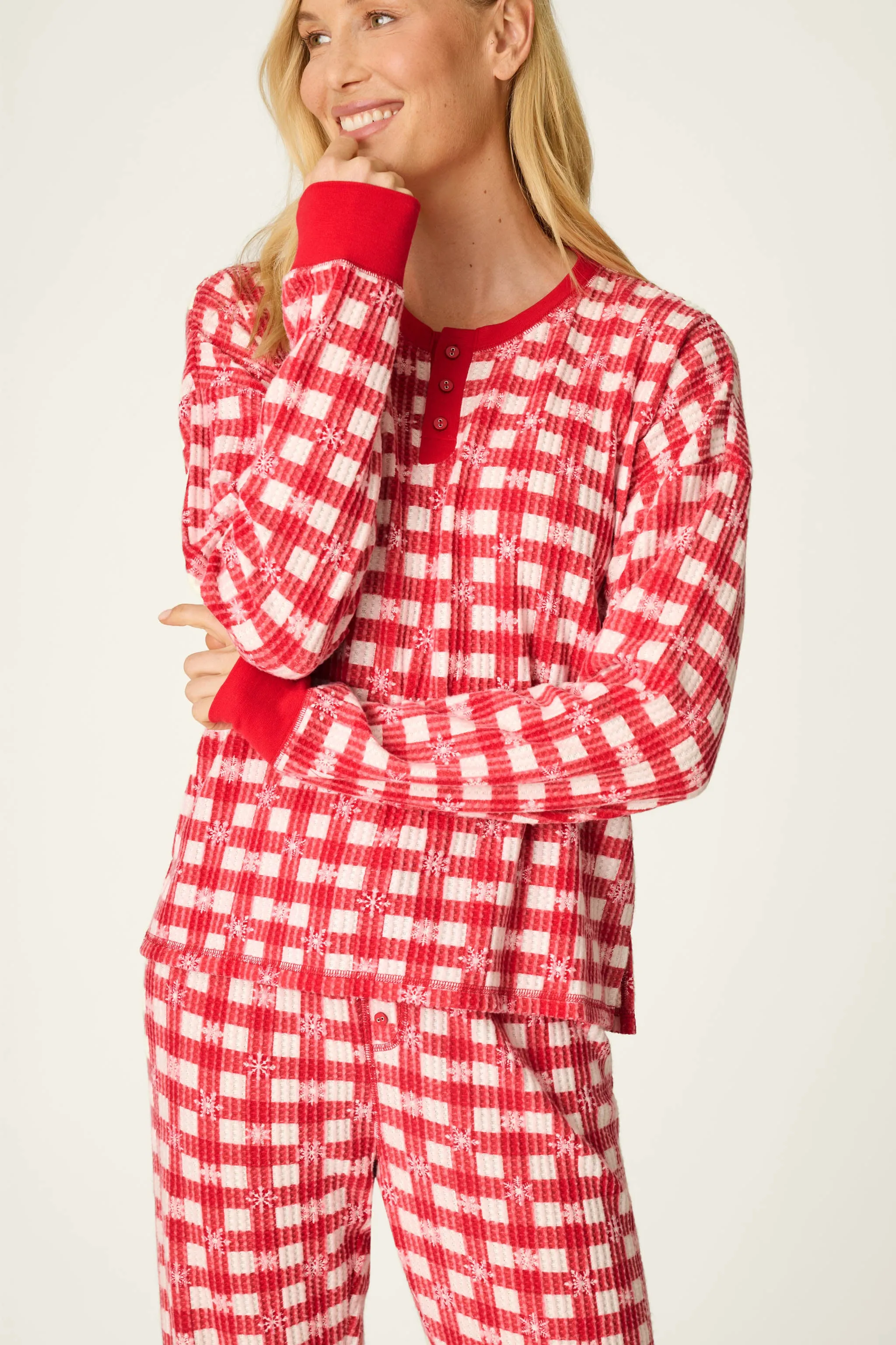 Ski Jammie Classics Snowflake Picnic Jogger PJ Set sold by P.J. Salvage product image thumbnail 5
